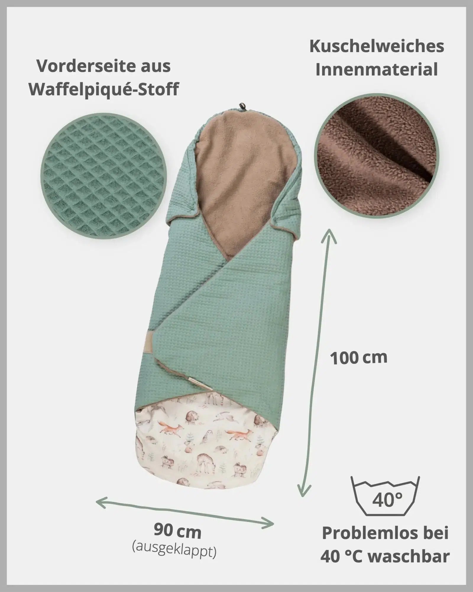 Einschlagdecke WALDFREUNDE-ULLENBOOM Baby-ULLENBOOM Baby