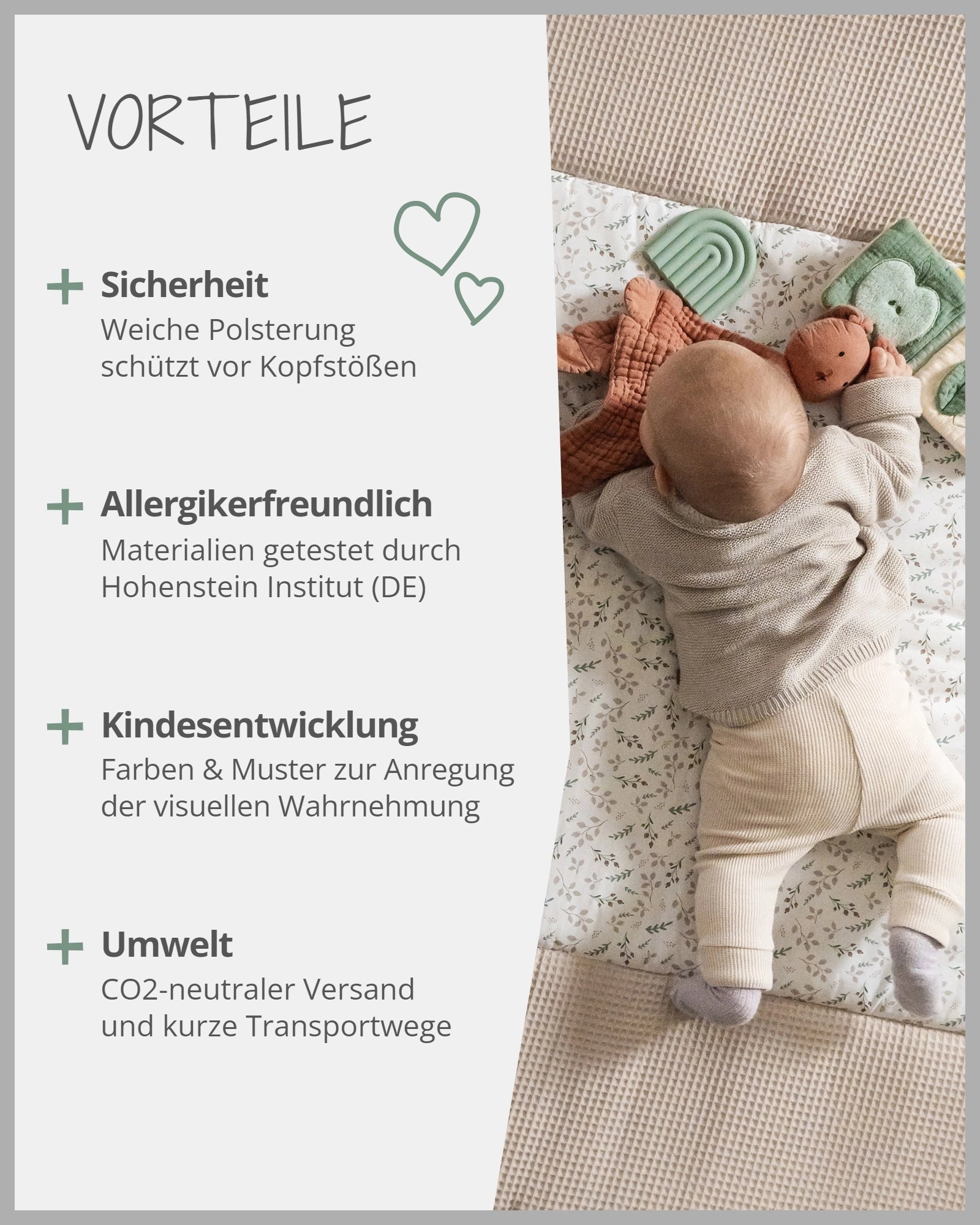 Krabbeldecke FLORAL SAND