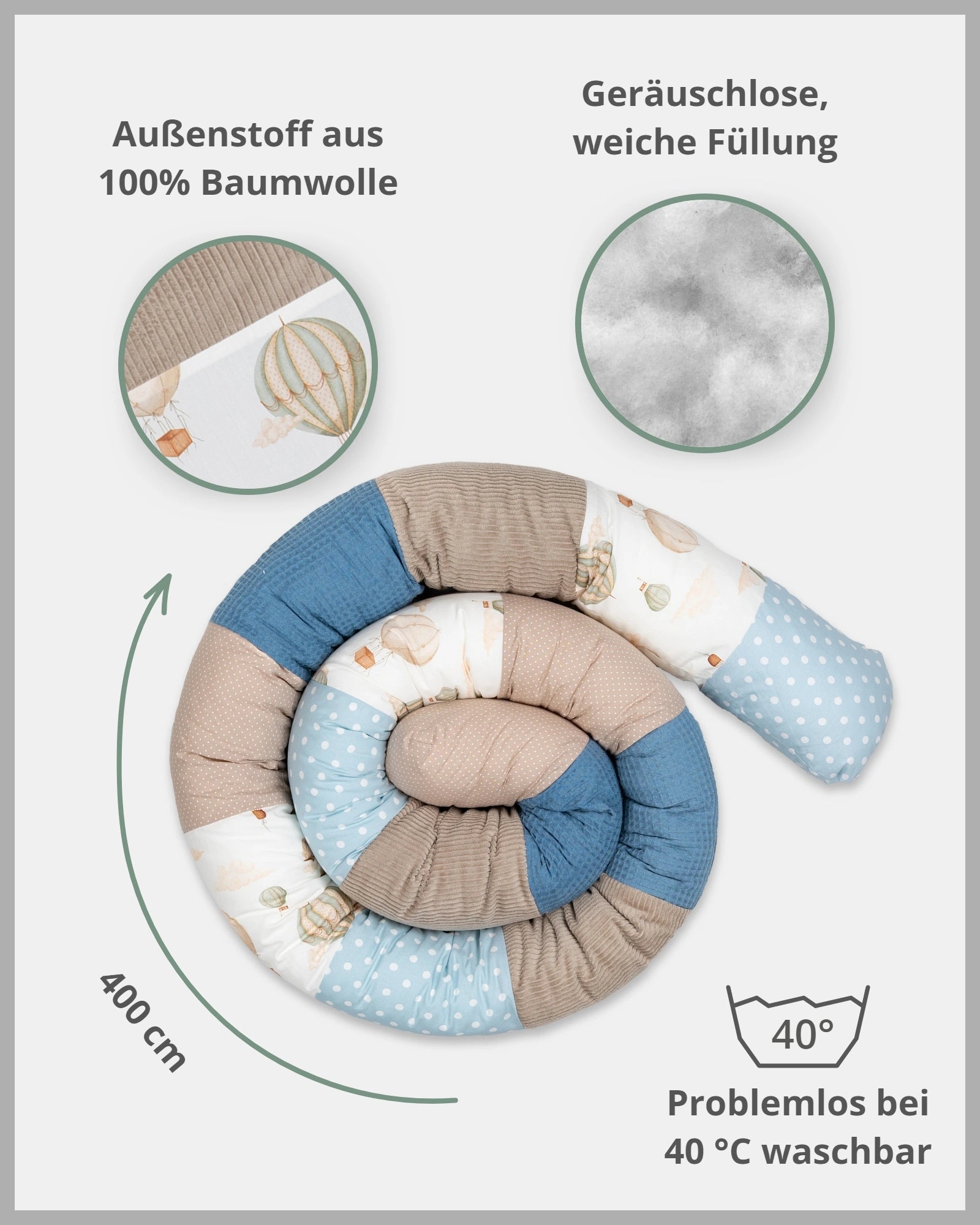 Baby Bettschlange BALLONTRAUM