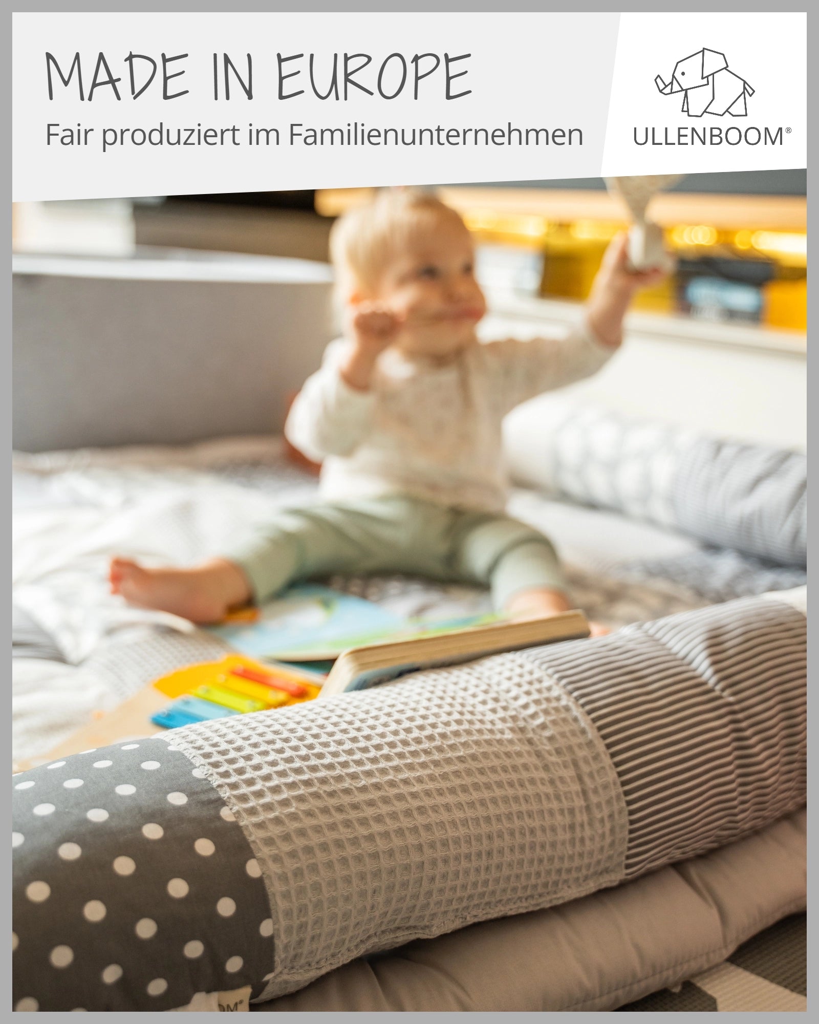 Baby Bettschlange GRAU ELEFANT-ULLENBOOM Baby
