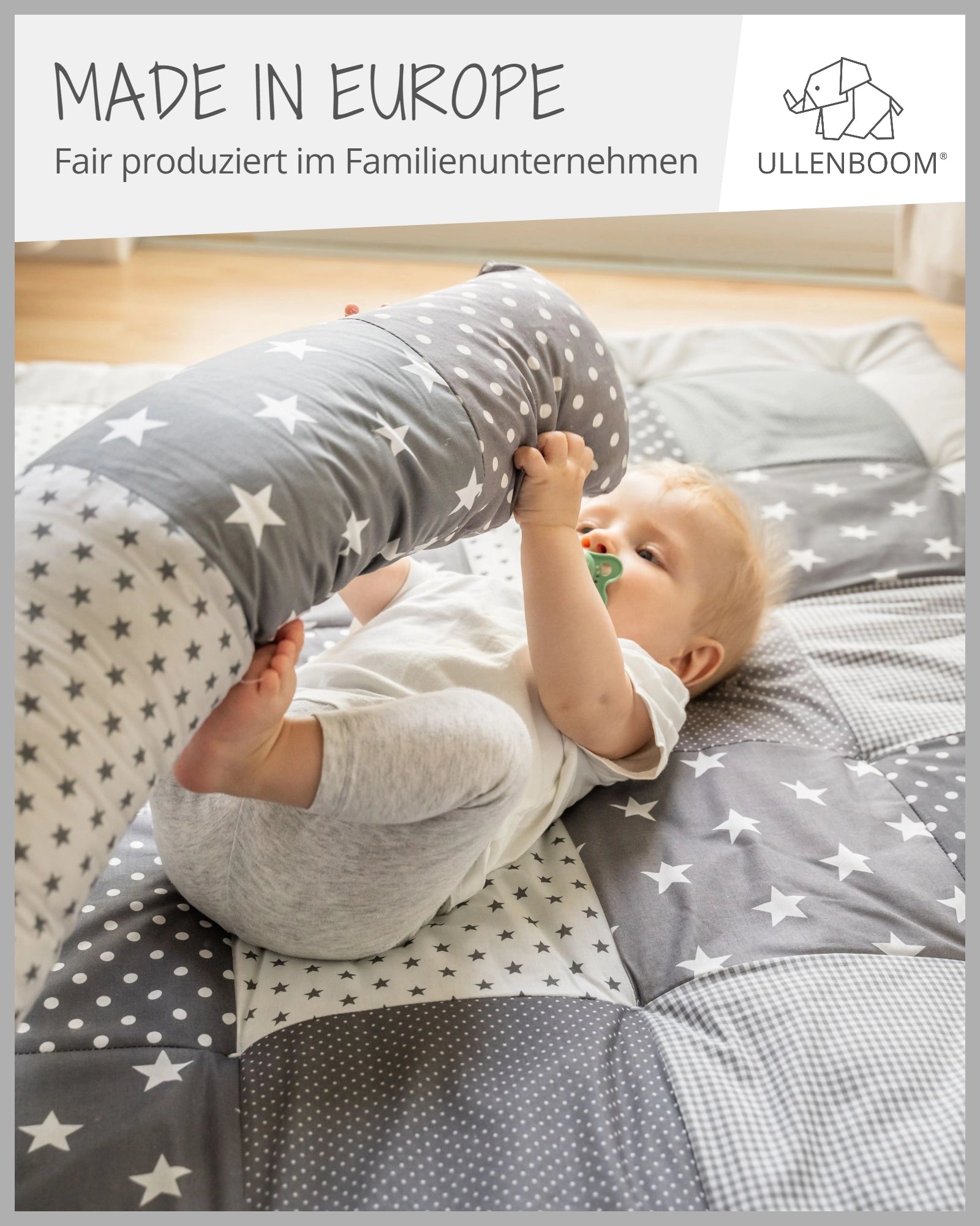 Baby Bettschlange GRAUE STERNE-ULLENBOOM Baby