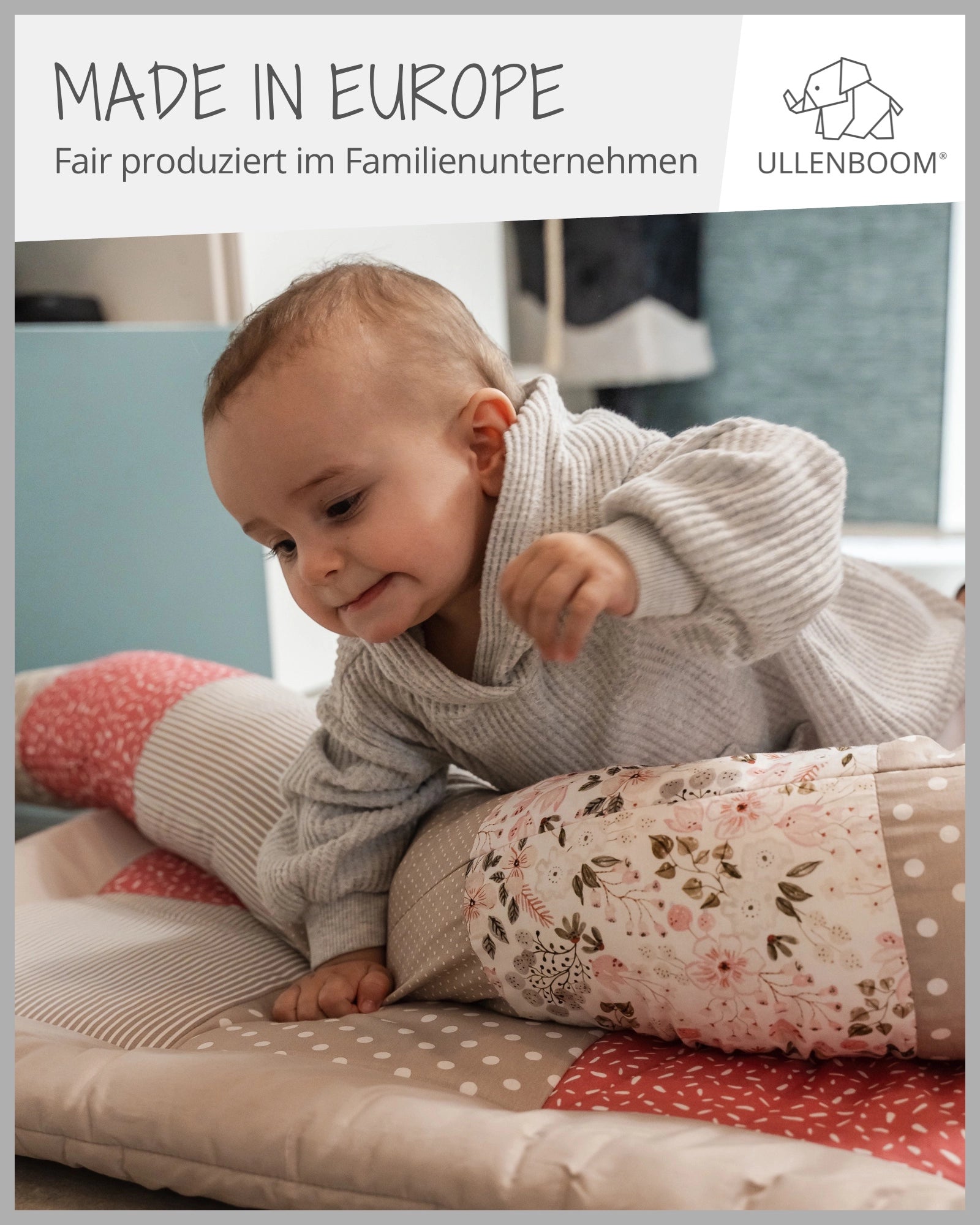 Baby Bettschlange ROSA BLÜTEN-ULLENBOOM Baby