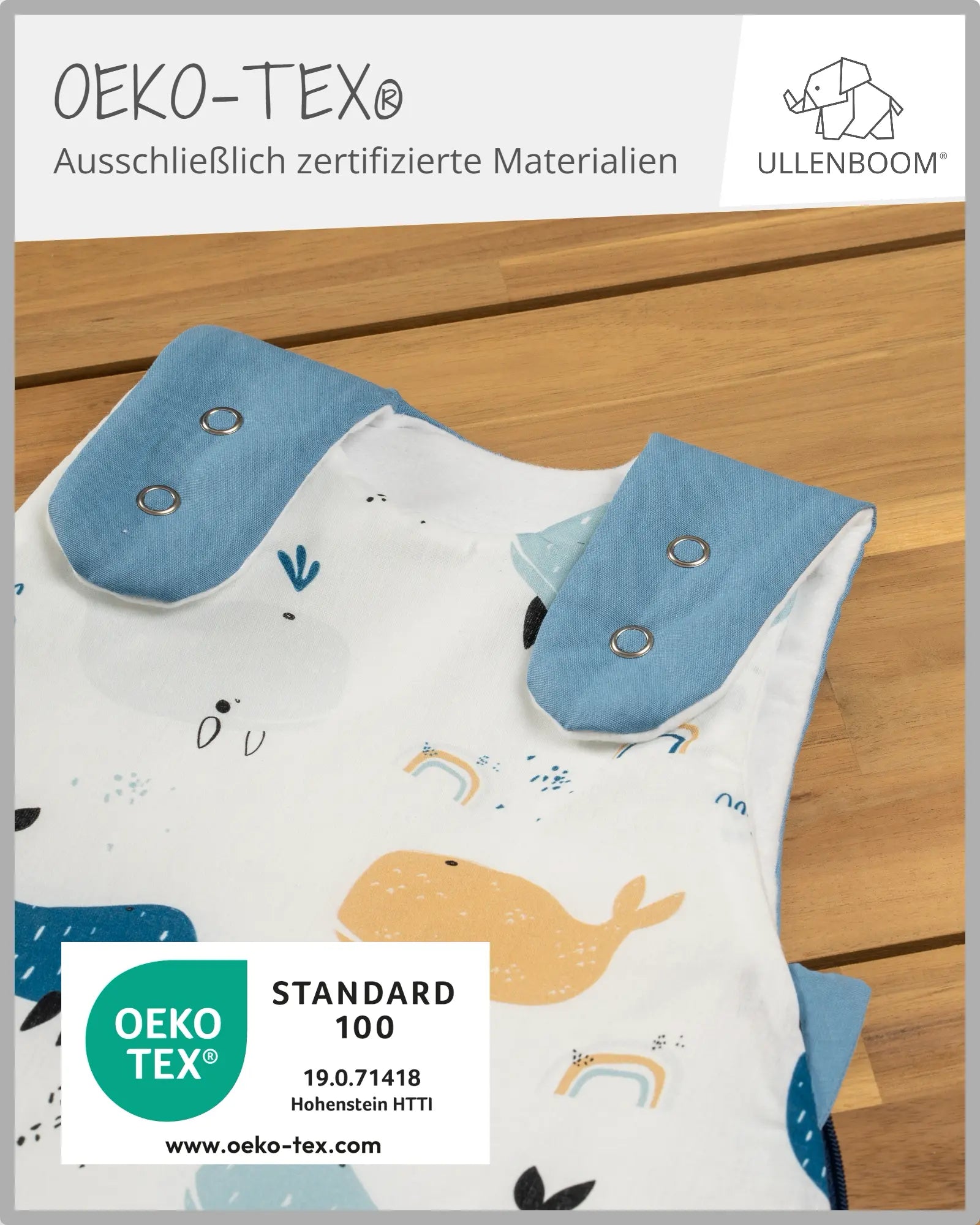 Schlafsack BLAU WALE-ULLENBOOM Baby