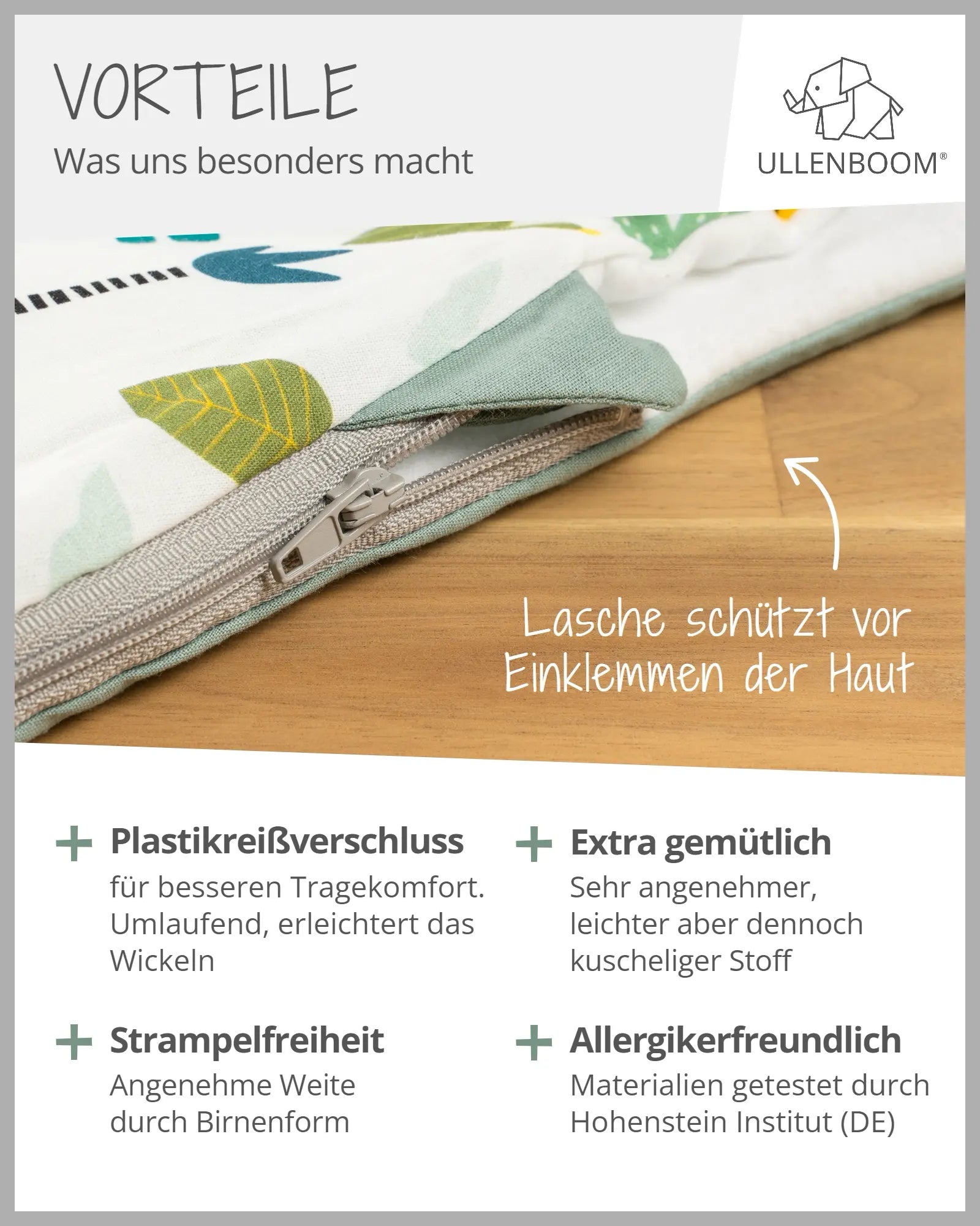 Schlafsack SALBEIGRÜN REGENWALD-ULLENBOOM Baby