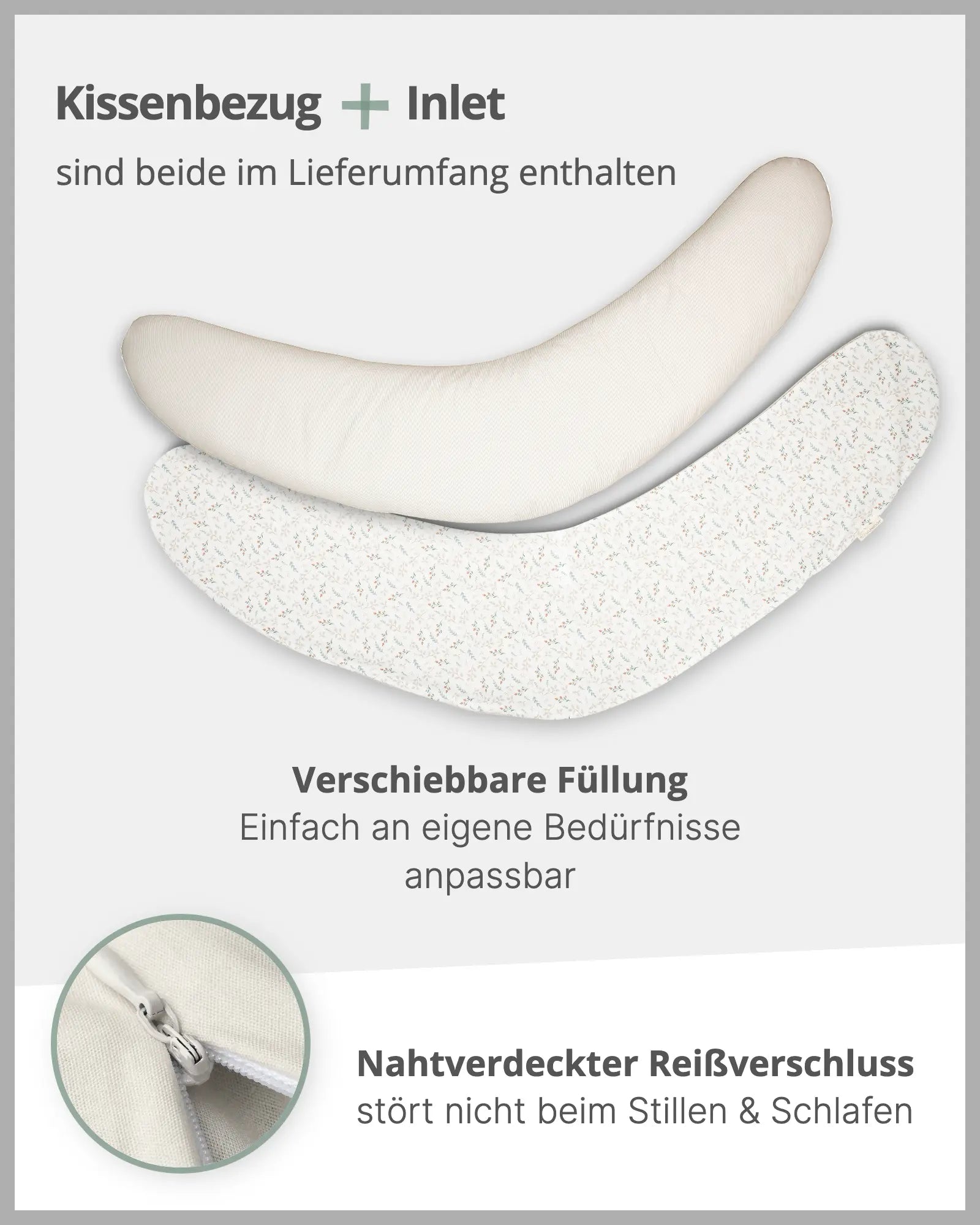 190 cm Stillkissen FLORAL SAND-ULLENBOOM Baby