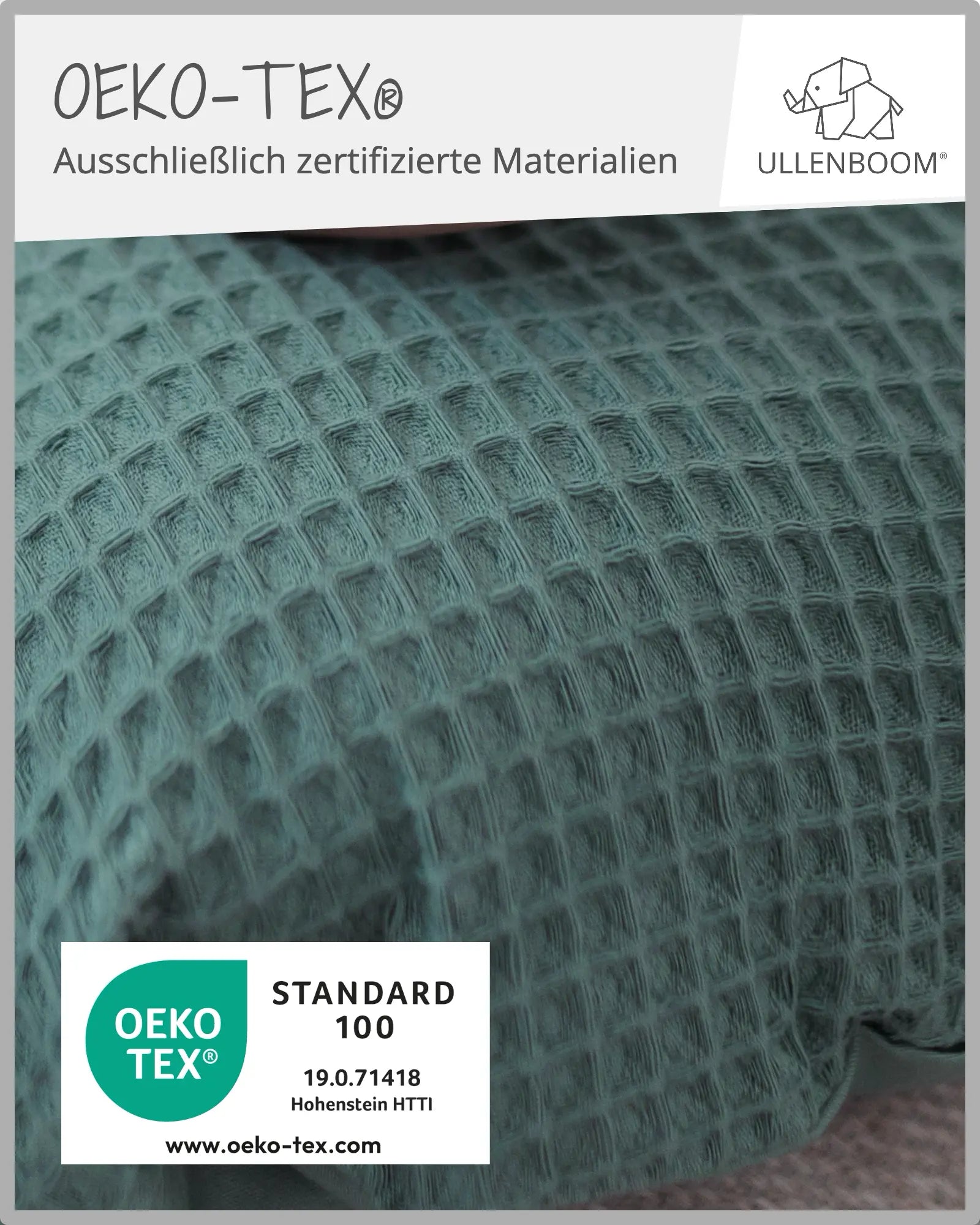 190 cm Stillkissen Waffelpiqué SALBEIGRÜN-ULLENBOOM Baby