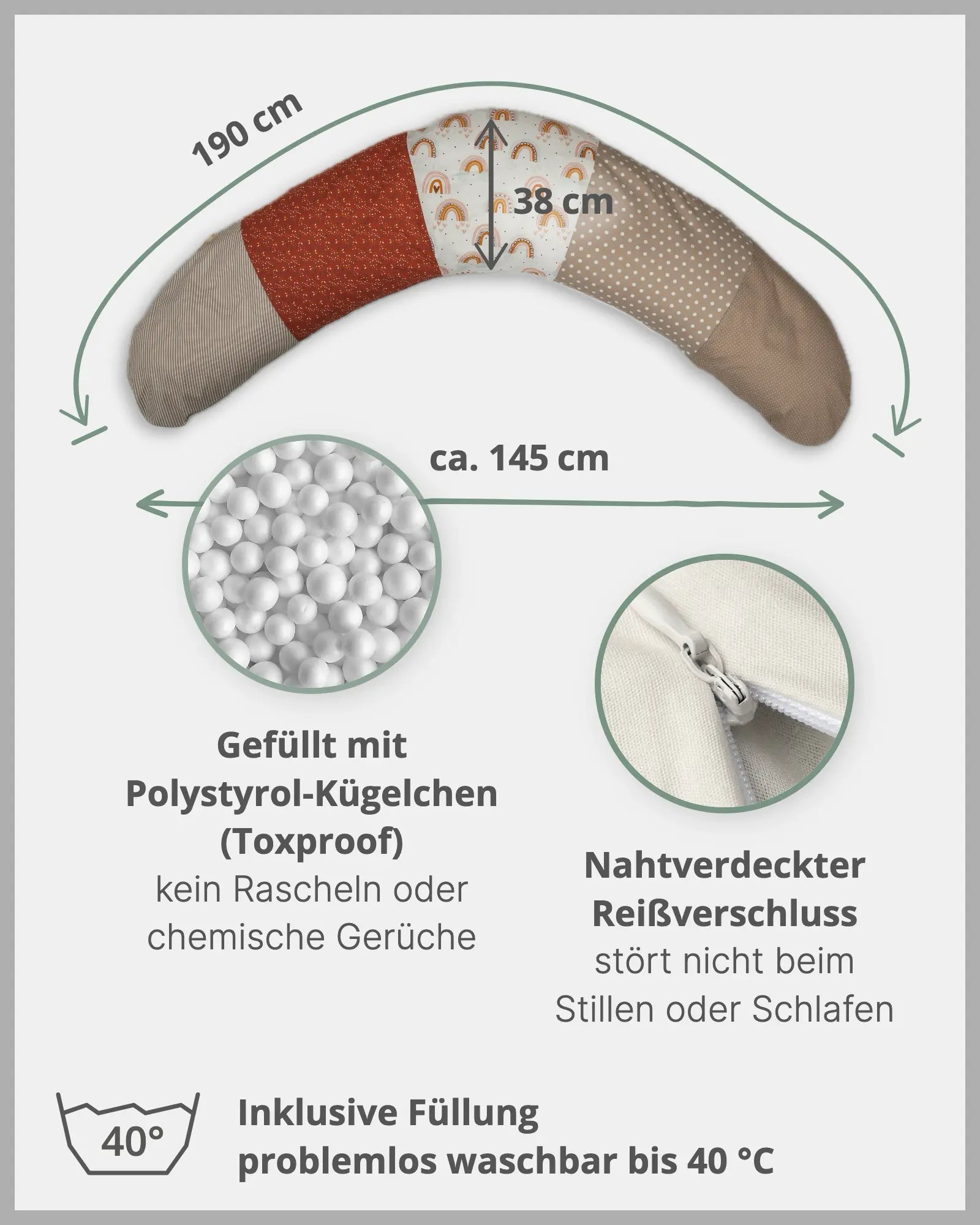 Stillkissen REGENBOGEN-ULLENBOOM Baby