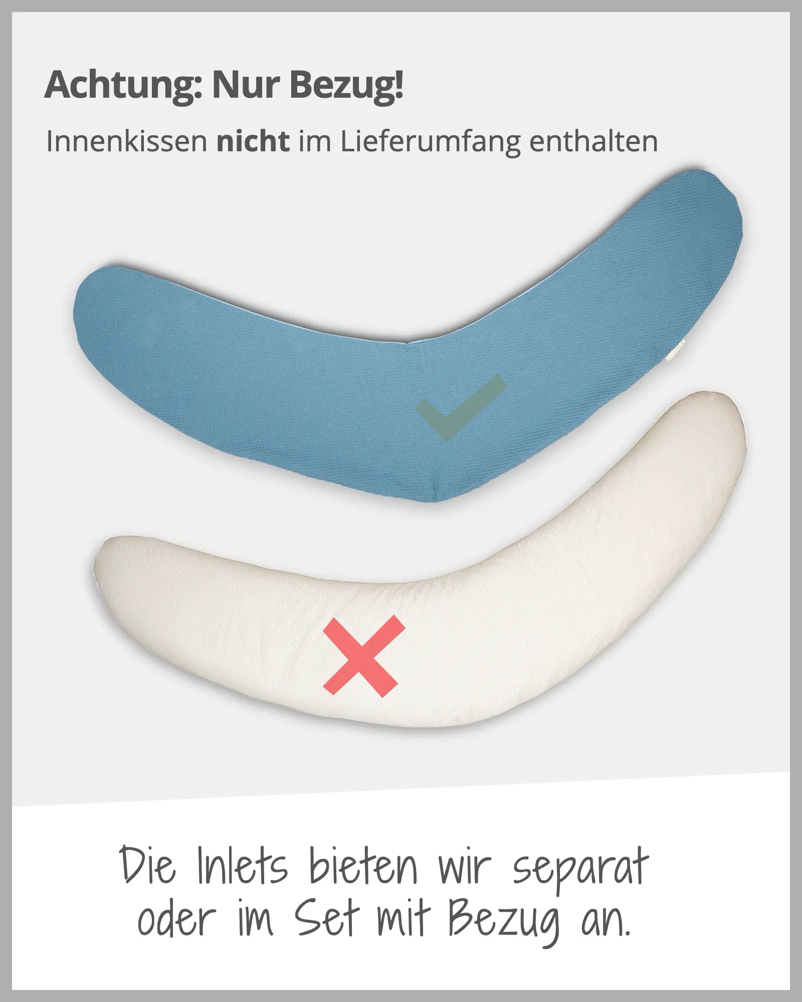 190 cm Stillkissen Waffelpiqué BLAU-ULLENBOOM Baby