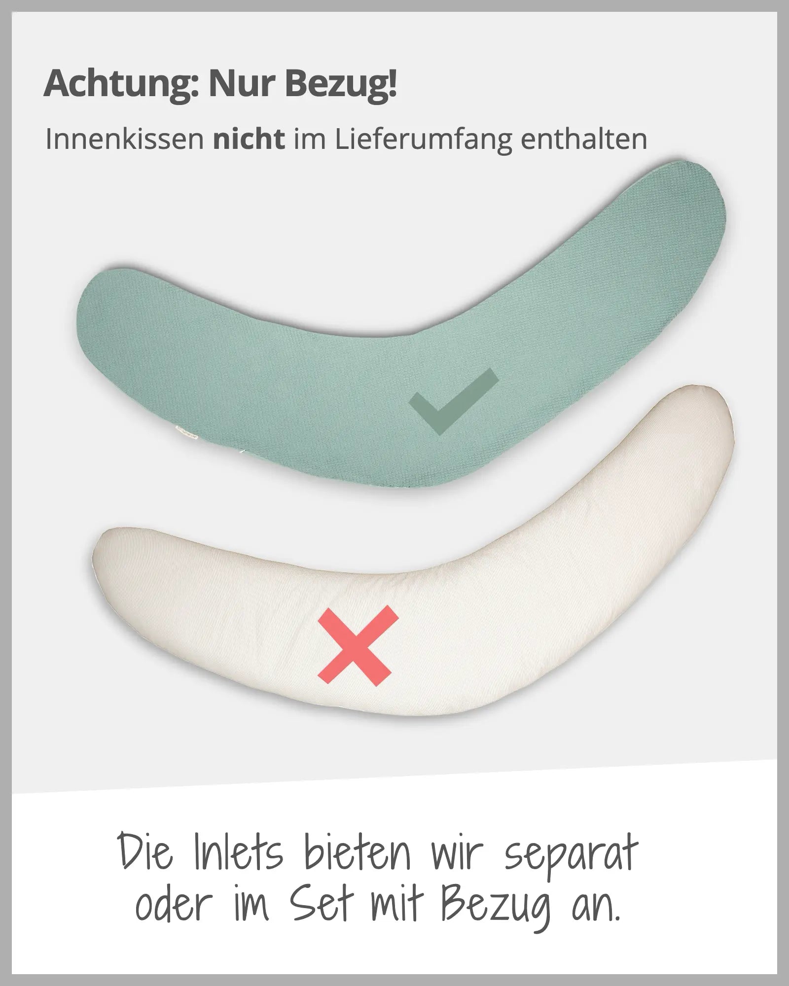 190 cm Stillkissen Waffelpiqué SALBEIGRÜN-ULLENBOOM Baby