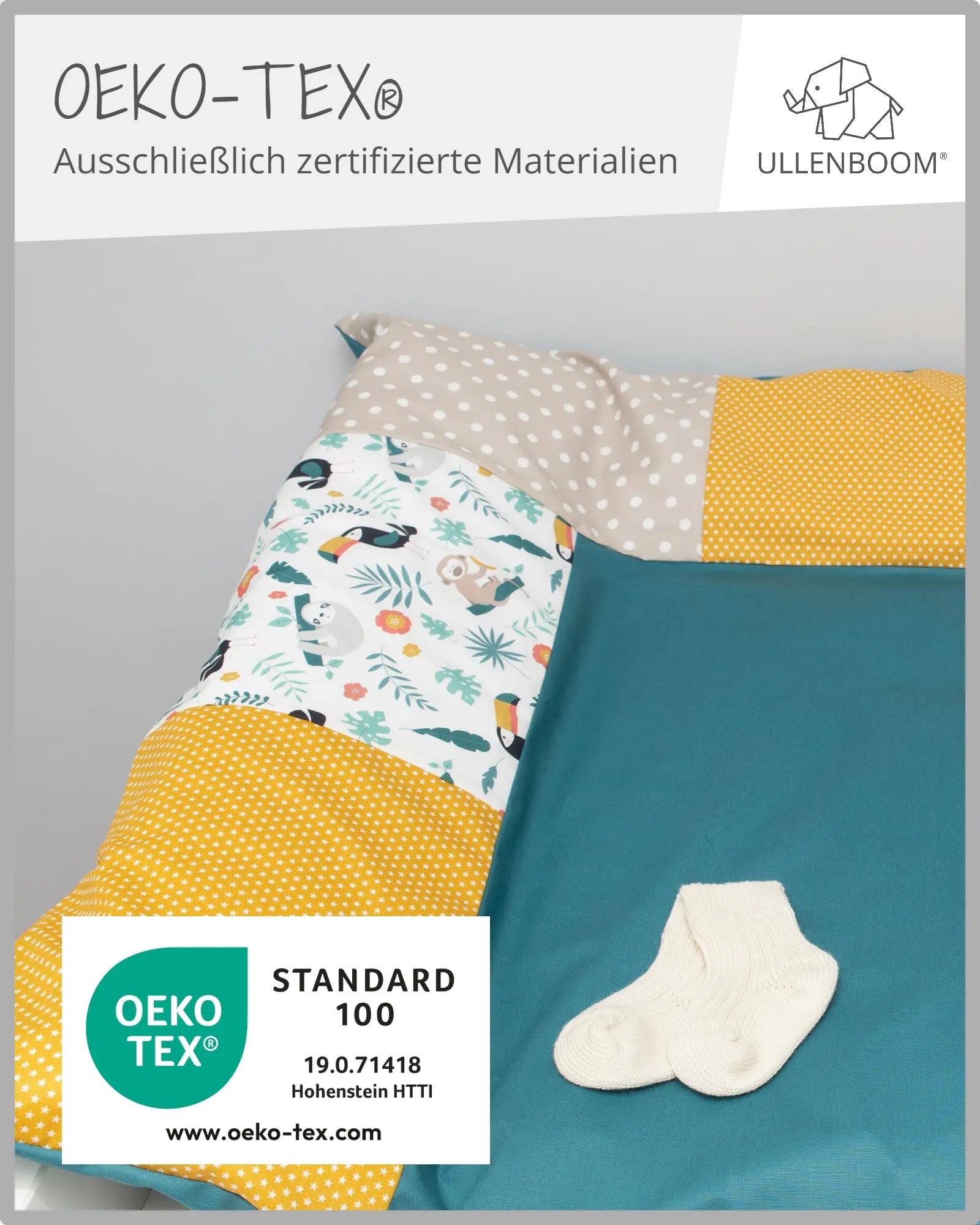 Wickelauflagen-Bezug Dschungel-ULLENBOOM Baby