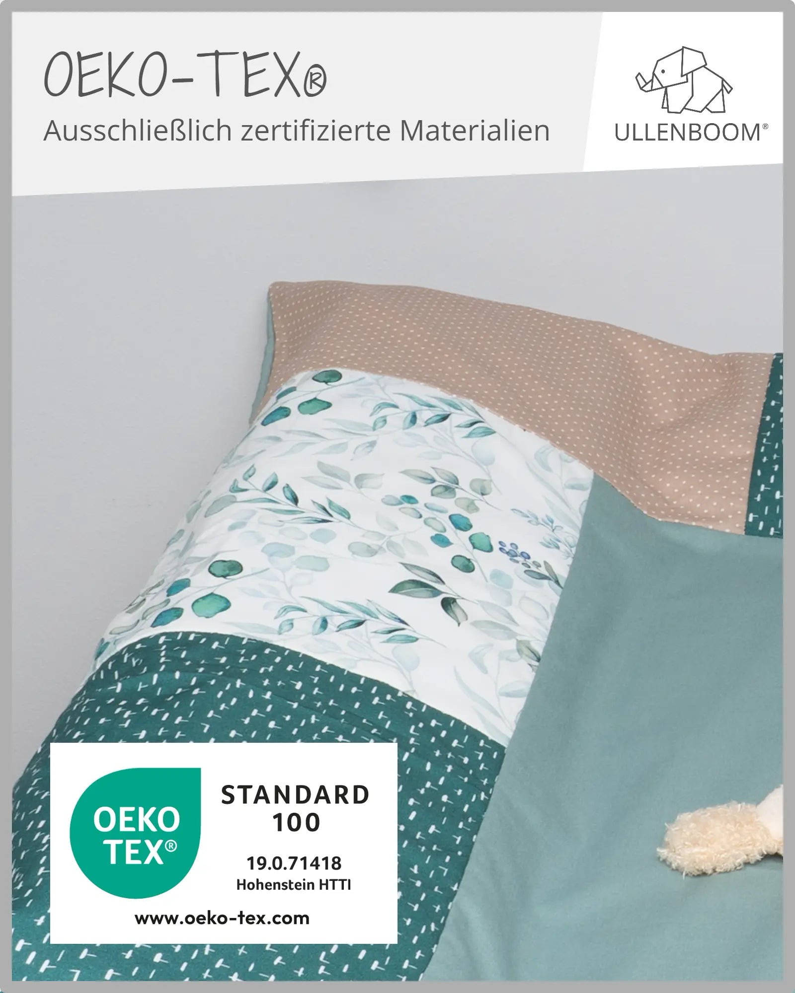Wickelauflagen-Bezug Eukalyptus-ULLENBOOM Baby