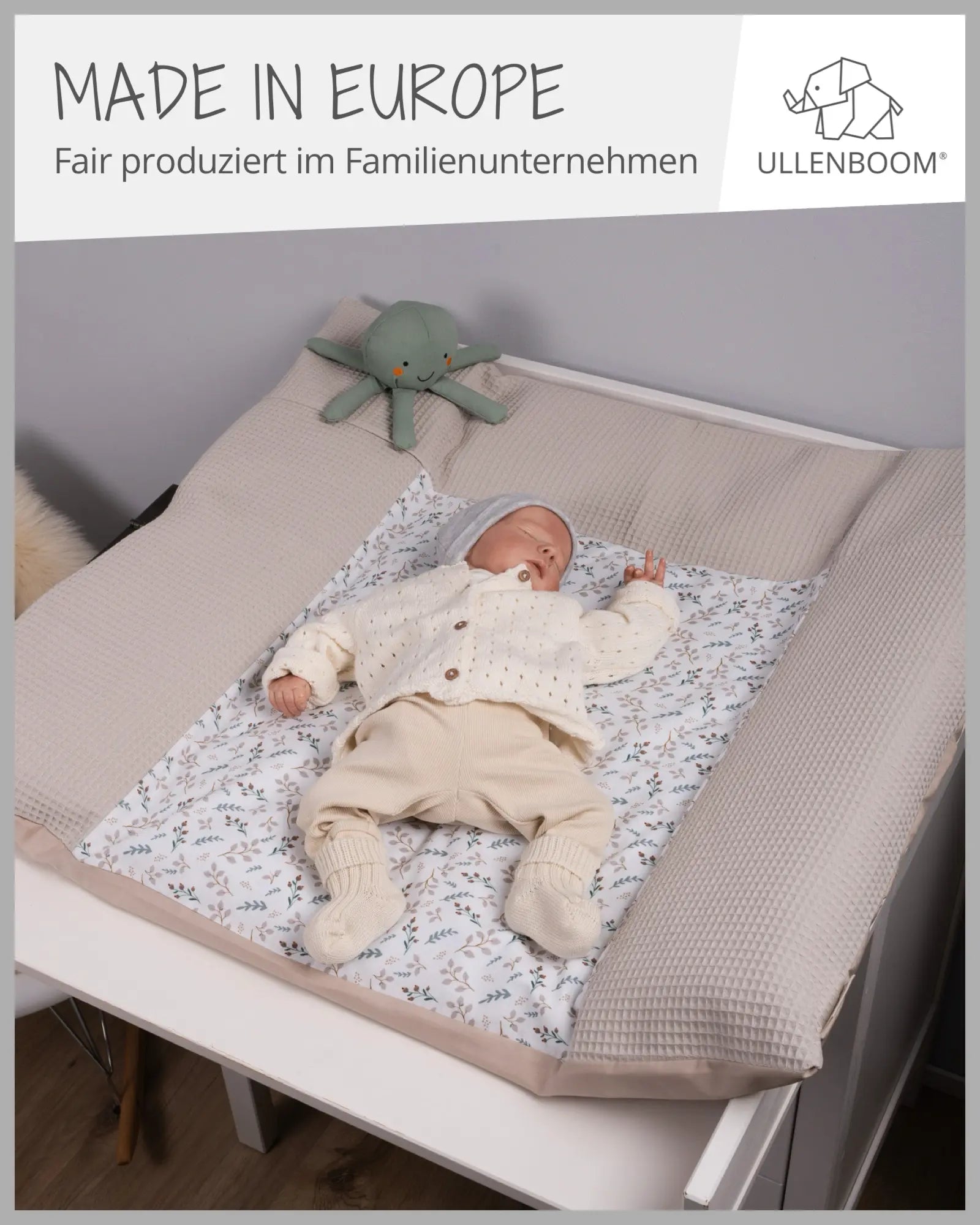 Wickelauflagen-Bezug FLORAL SAND-ULLENBOOM Baby