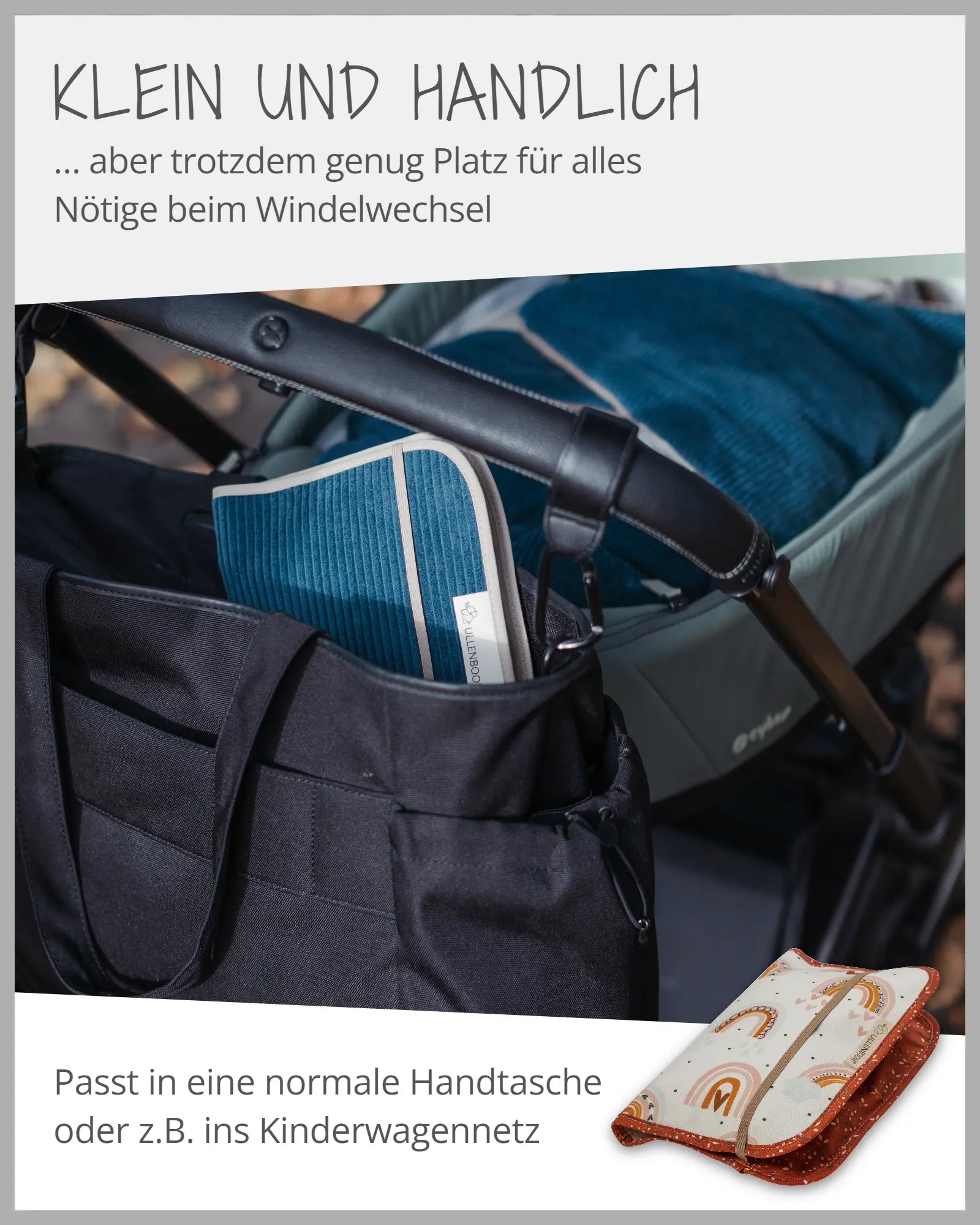 Windeltasche REGENBOGEN-ULLENBOOM Baby