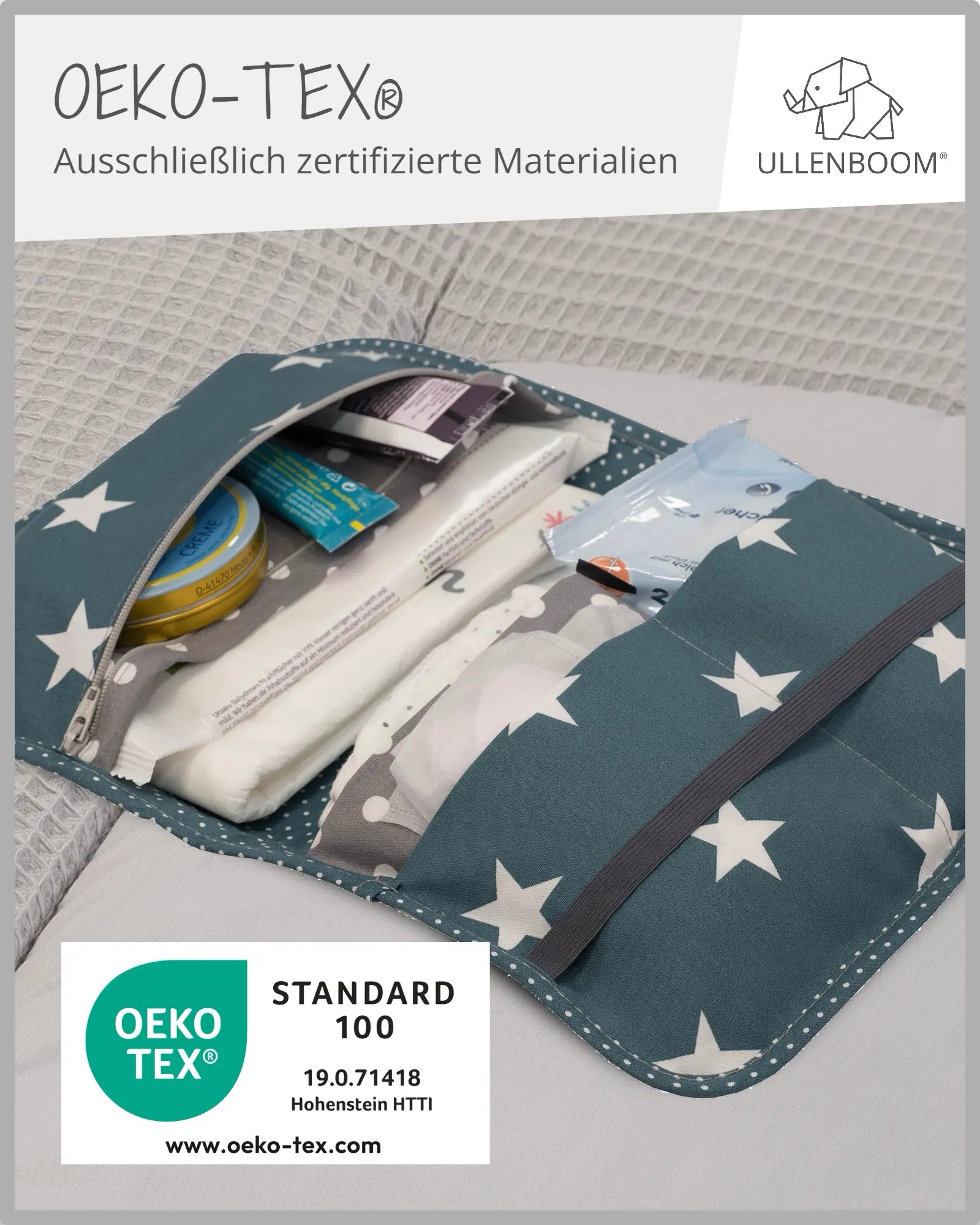 Windeltasche Waldtiere Petrol-ULLENBOOM Baby