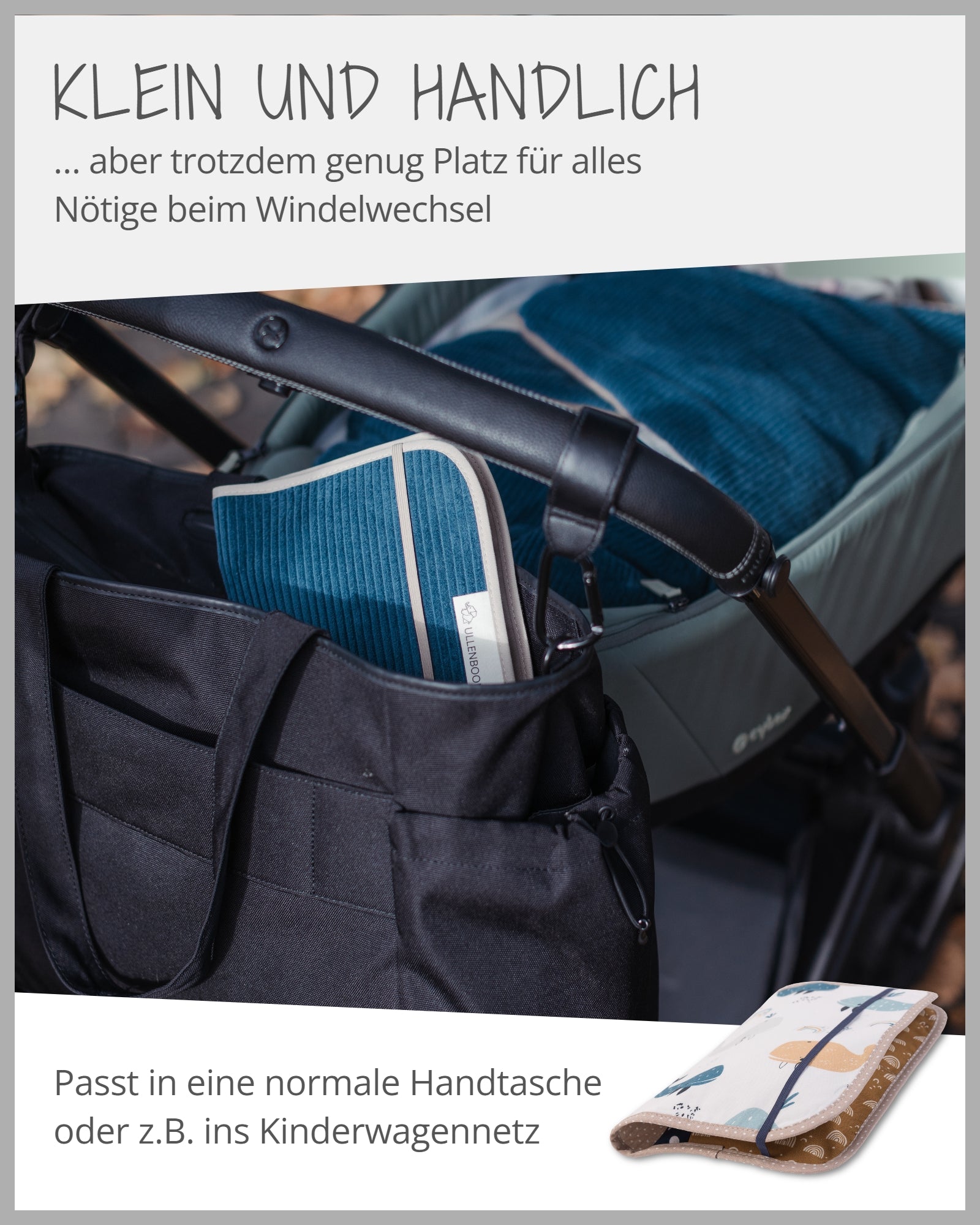 Windeltasche Wale-ULLENBOOM Baby