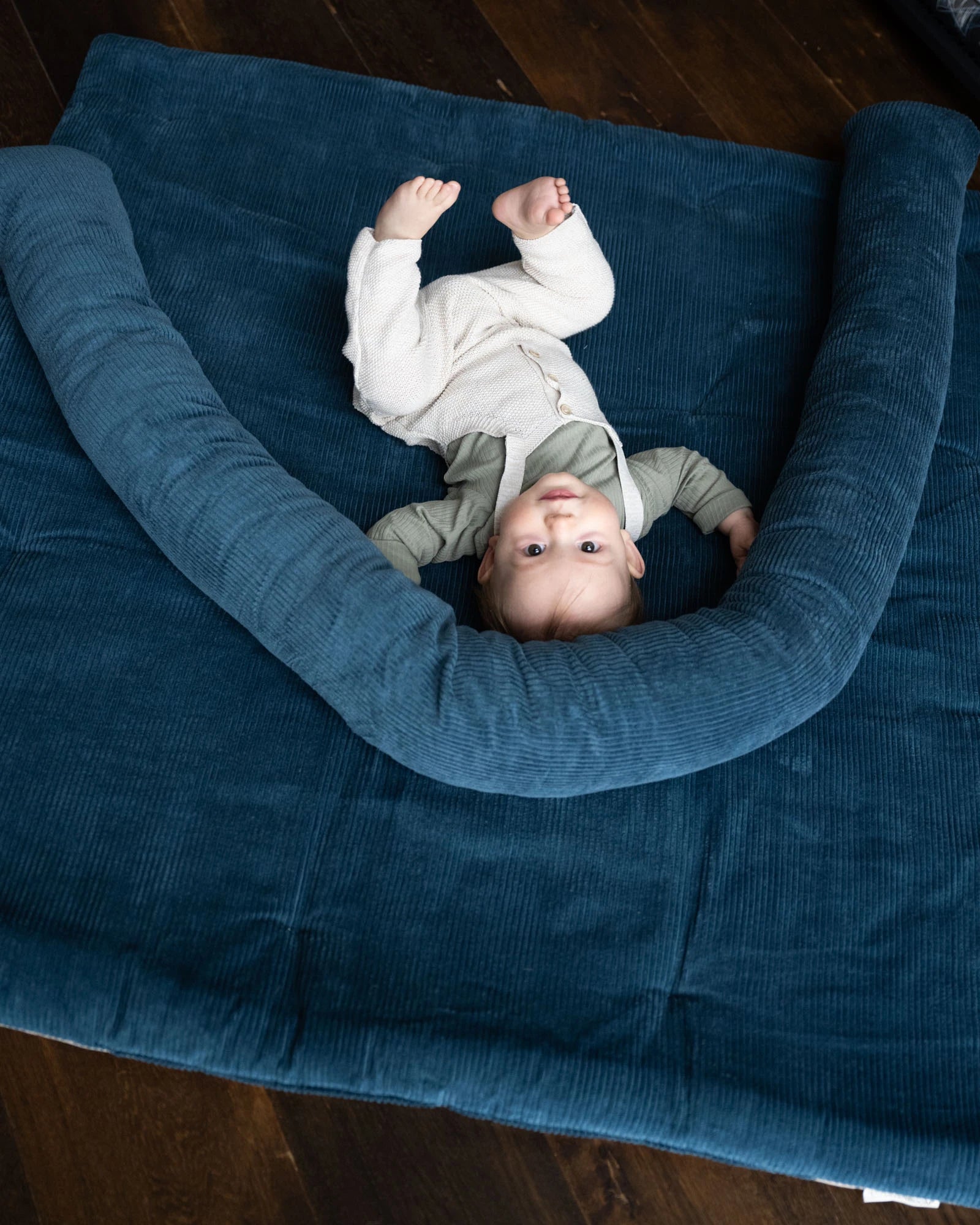 Krabbeldecke CORD PETROL-ULLENBOOM Baby