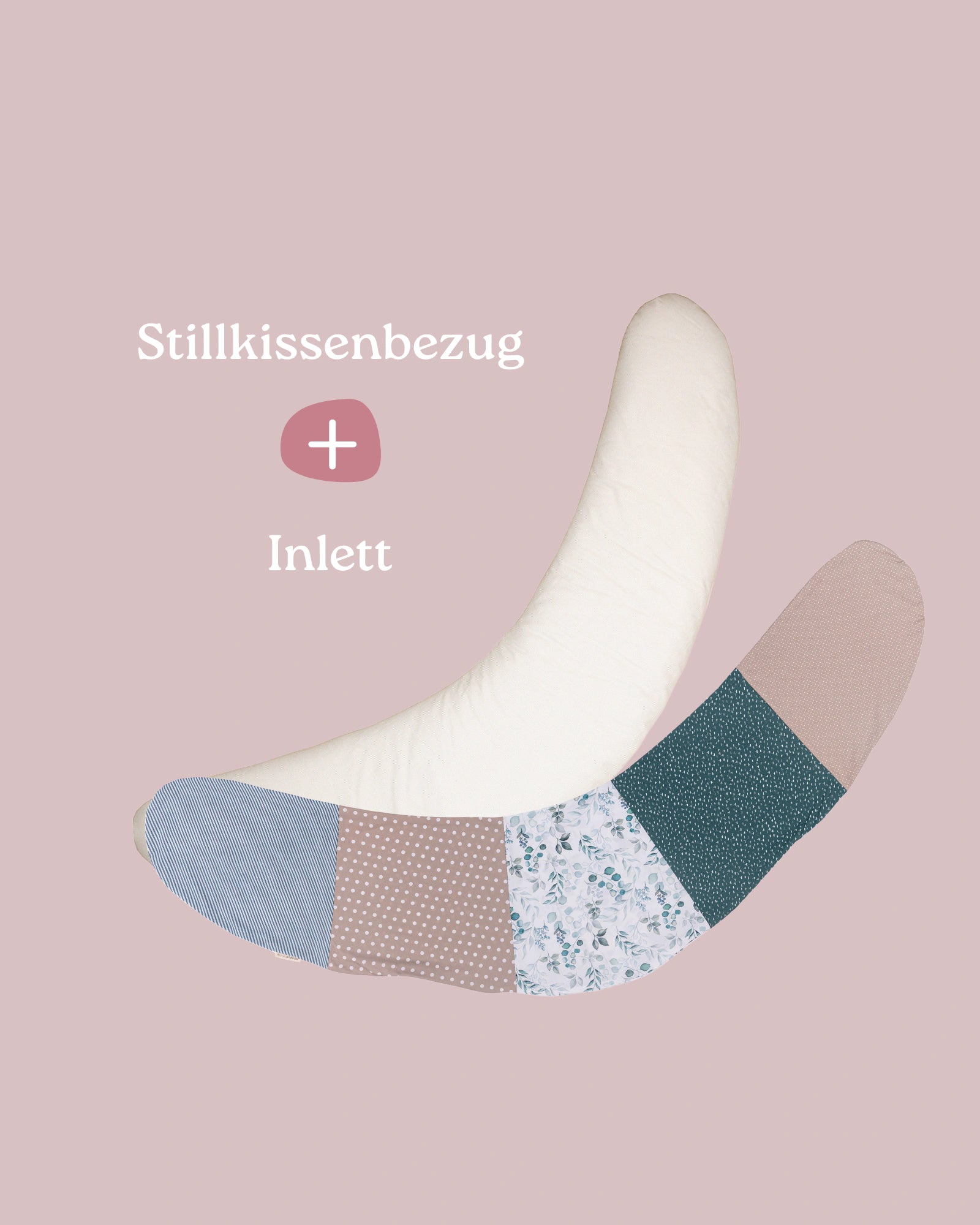 Set Stillkissenbezug mit Inlett Eukalyptus-Stillkissenbezug-ULLENBOOM Baby