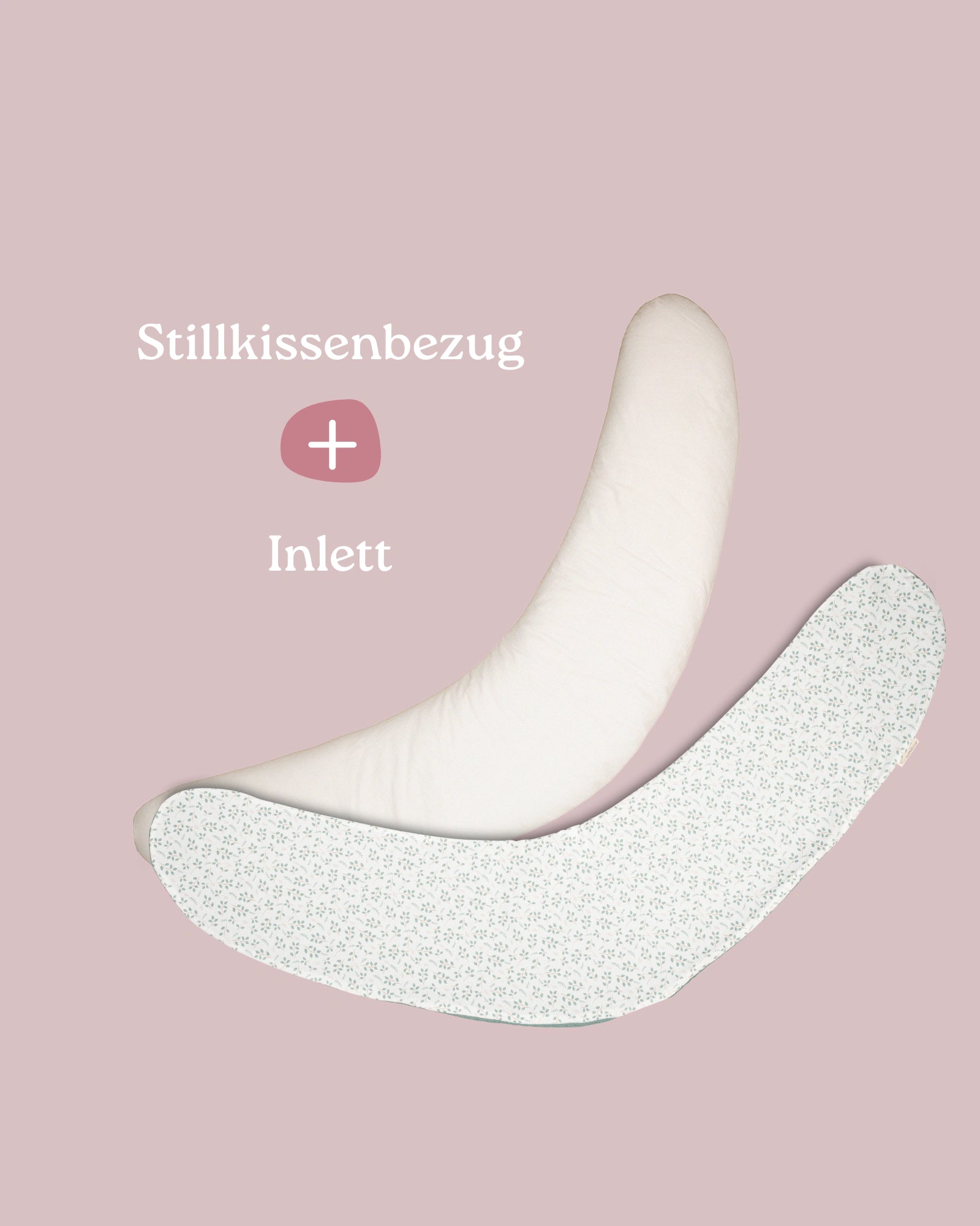 Set Stillkissenbezug mit Inlett Floral Grün-Stillkissenbezug mit Inlett-ULLENBOOM Baby