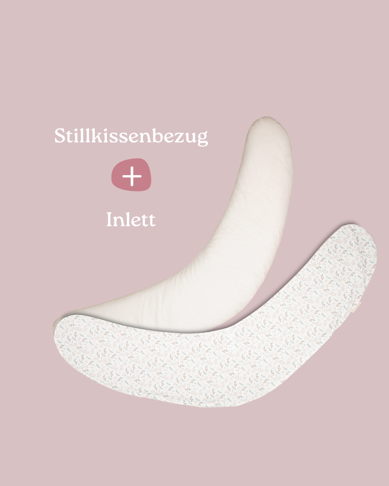 Set Stillkissenbezug mit Inlett Floral Sand-Stillkissenbezug mit Inlett-ULLENBOOM Baby
