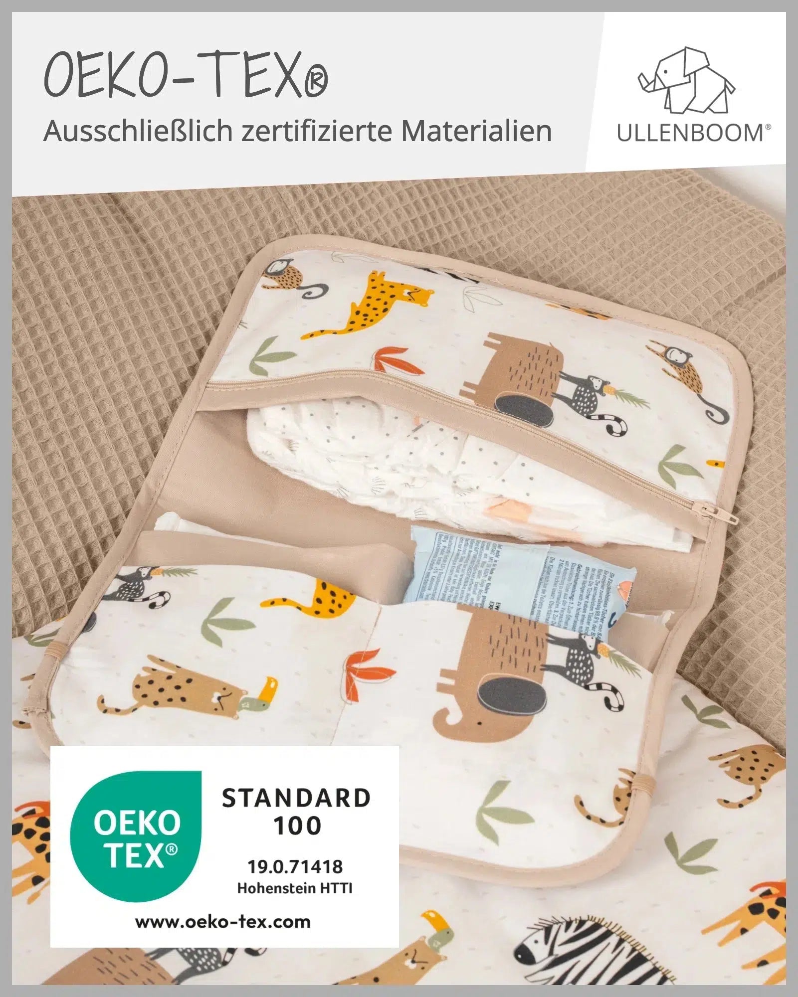 Windeltasche SAND SAVANNE-ULLENBOOM Baby-18 x 27 cm-ULLENBOOM Baby