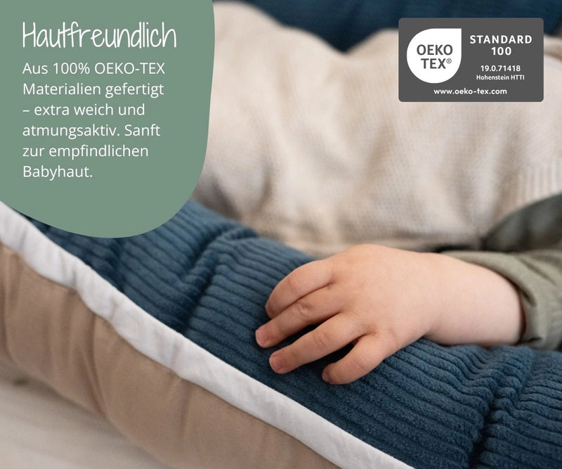 Hautfreundlich - zertifizierte Materialien Oekotex Standard 100 geeignet für Babys auf Schadstoffe geprüft