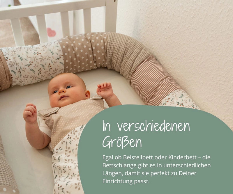 ULLENBOOM Baby Bettschlange - Egal ob Beistellbett oder Kinderbett – die Bettschlange gibt es in unterschiedlichen Längen, damit sie perfekt zu Deiner Einrichtung passt