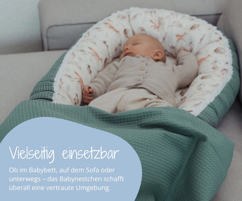 Vielseitig einsetzbar - Babybett, Sofa, unterwegs