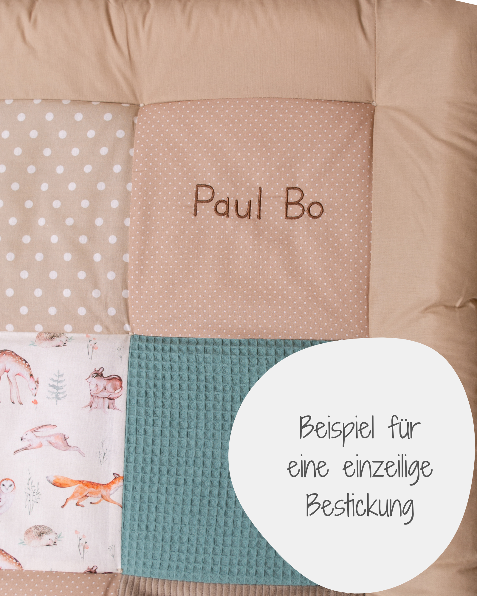 Krabbeldecke WALDFREUNDE-Personalisierbare Krabbeldecke Waldfreunde ULLENBOOM®-ULLENBOOM Baby