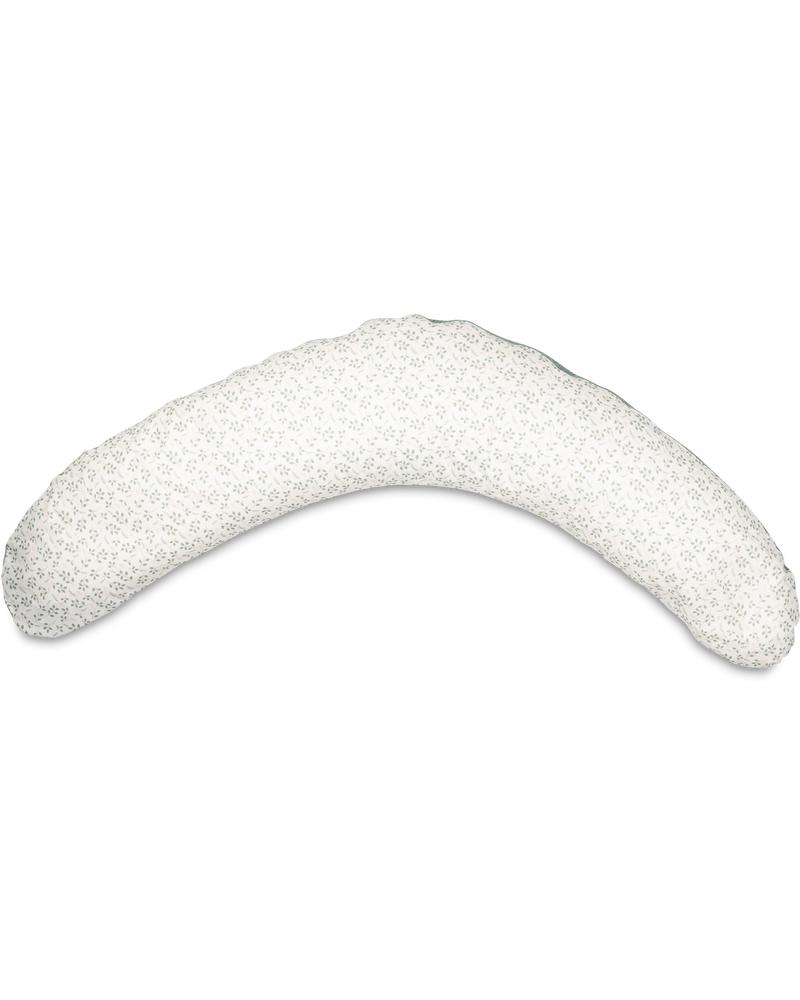 Stillkissen Waffelpiqué Motiv FLORAL GRÜN-ULLENBOOM-190 x 38 cm-Stillkissenbezug-ULLENBOOM Baby