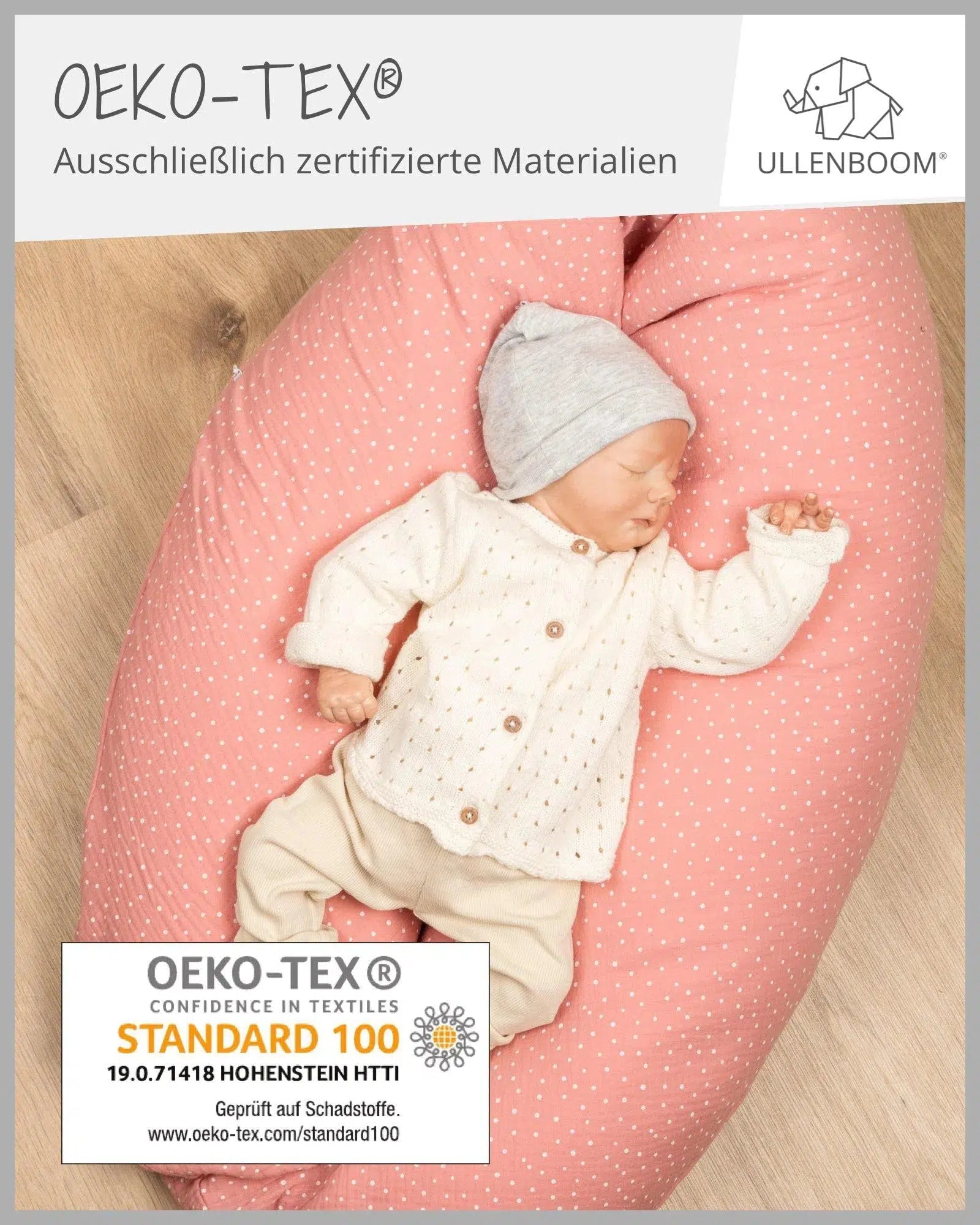 Stillkissen Musselin ROSA-ULLENBOOM-ULLENBOOM Baby