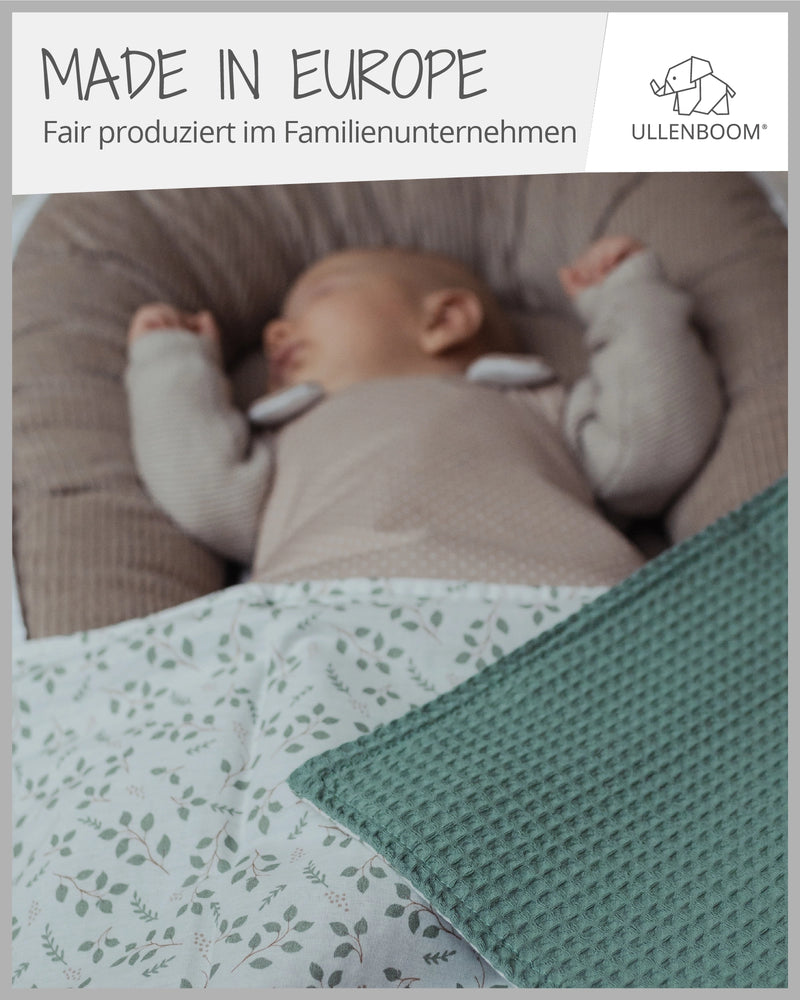 Babydecke Floral Grün-ULLENBOOM Baby