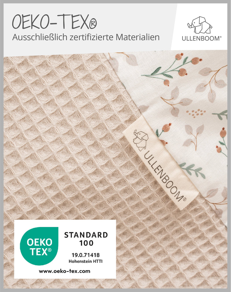 Babydecke Floral Sand-ULLENBOOM Baby