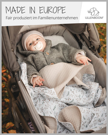 Babydecke Floral Sand 70x100 cm | OEKO-TEX