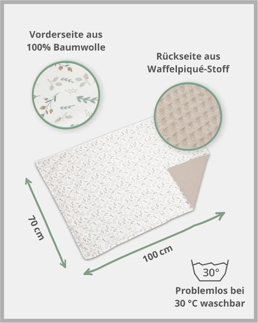 Babydecke Floral Sand-ULLENBOOM Baby