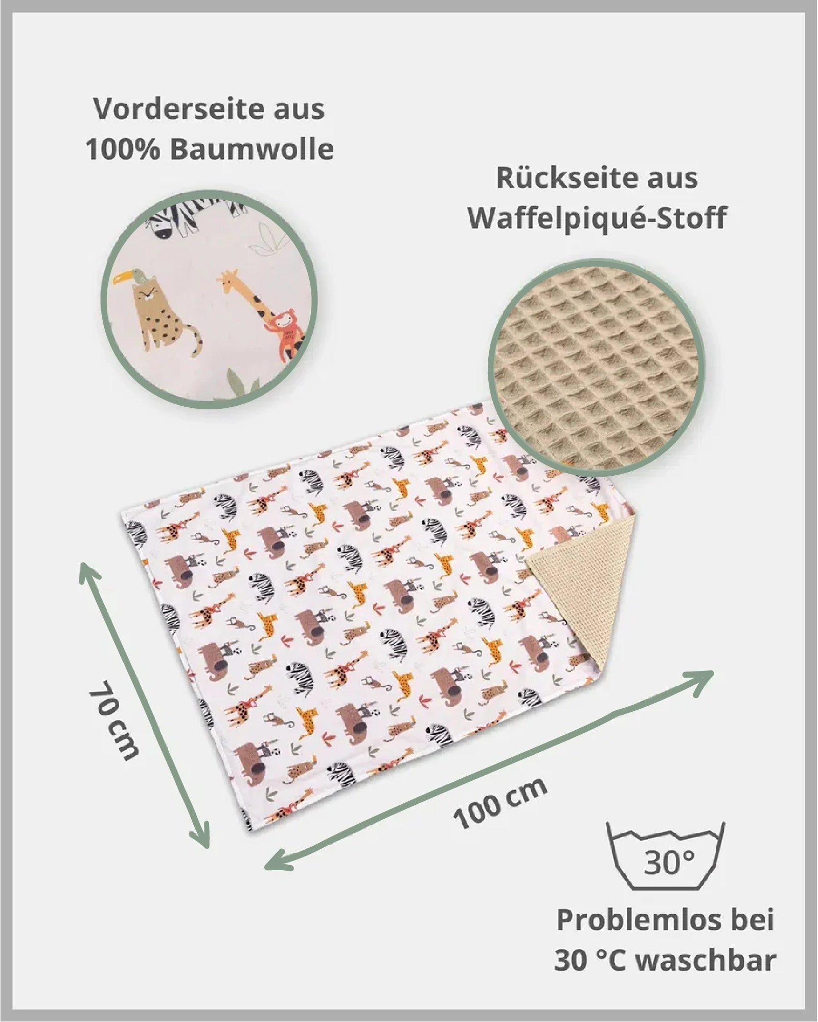 Babydecke Sand Savanne