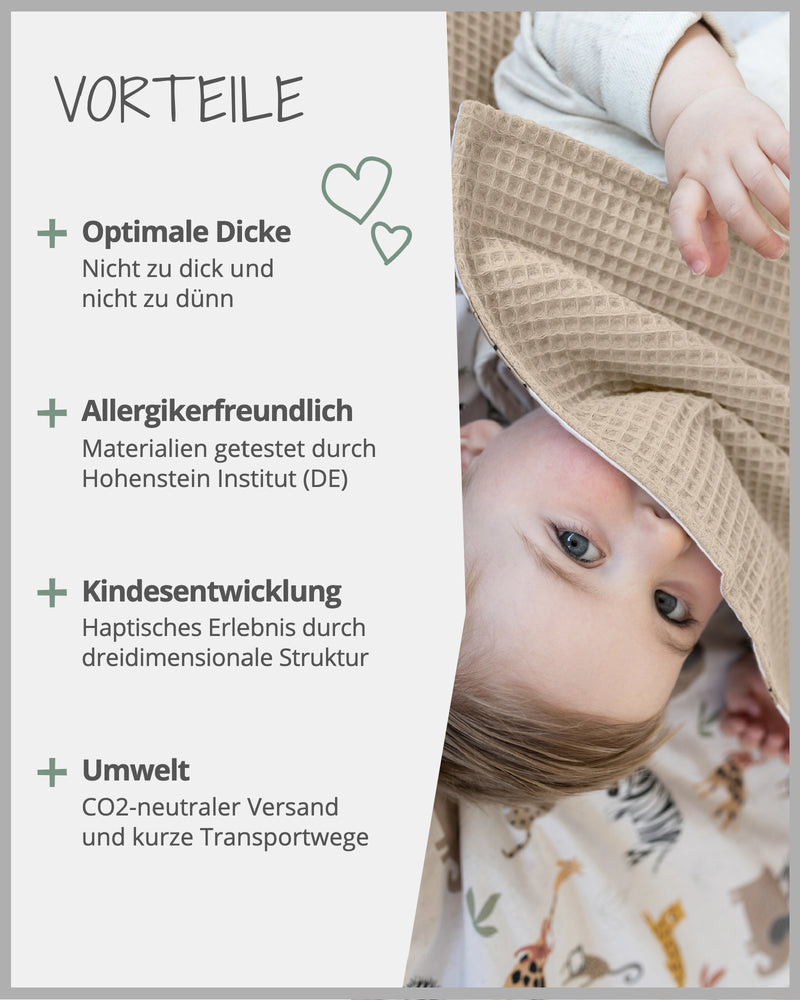 Babydecke Sand Savanne-ULLENBOOM Baby