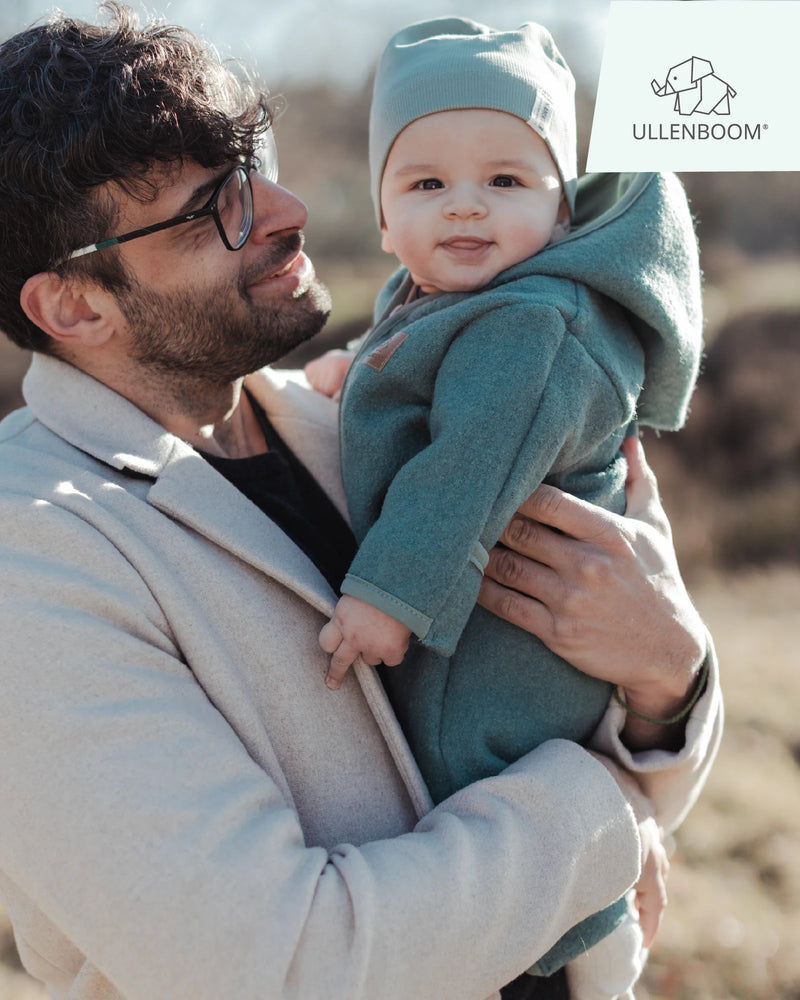 Wollwalk Anzug SALBEIGRÜN-ULLENBOOM Baby