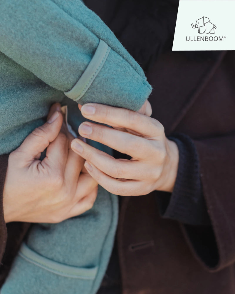 Wollwalk Anzug SALBEIGRÜN-ULLENBOOM Baby