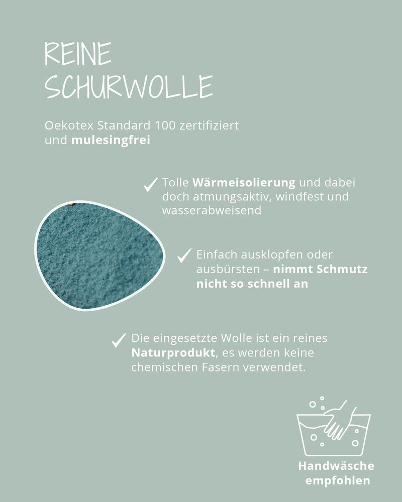 Wollwalk Anzug SALBEIGRÜN-ULLENBOOM Baby