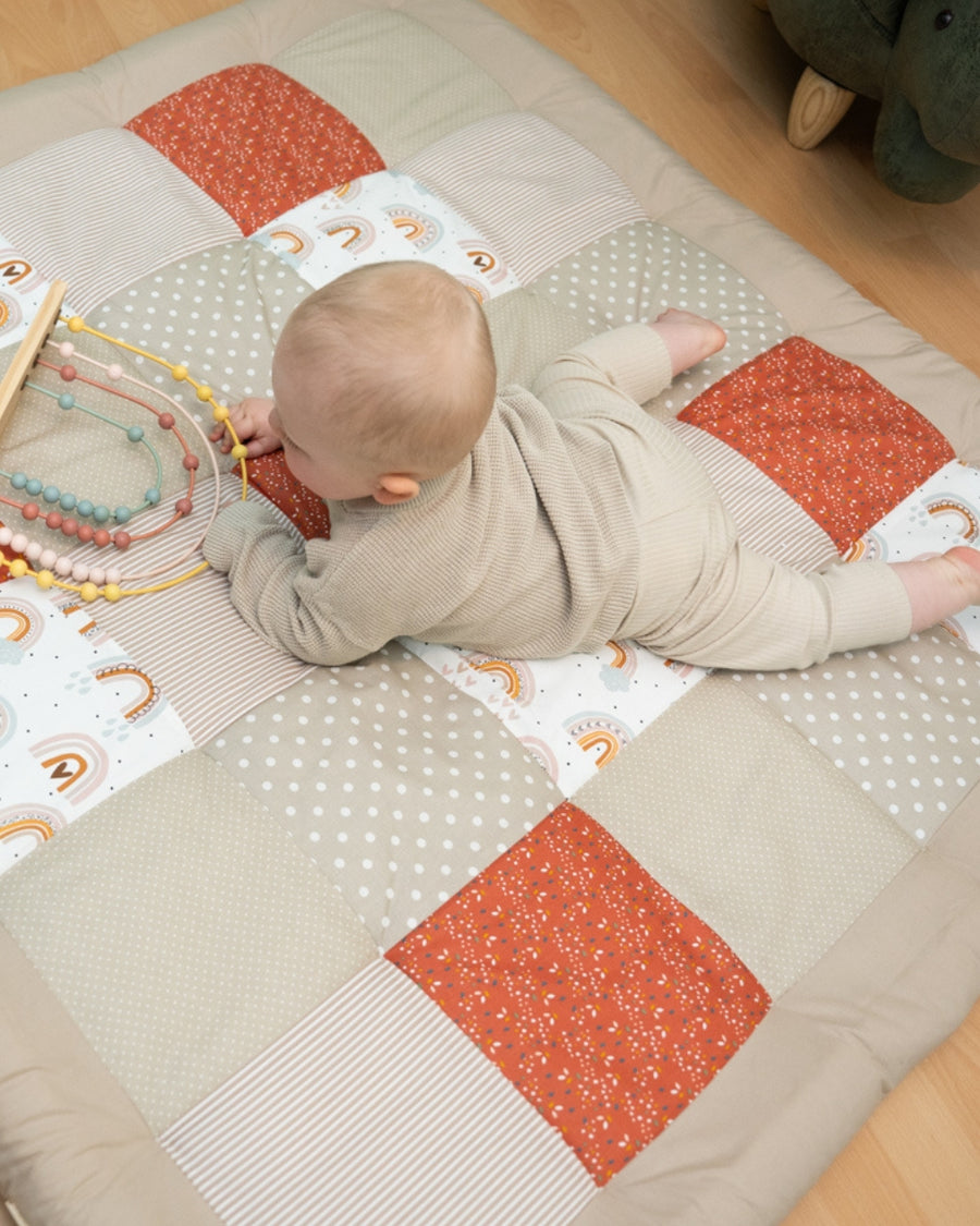 Krabbeldecke REGENBOGEN-Personalisierbare Krabbeldecke Regenebogen ULLENBOOM®-ULLENBOOM Baby