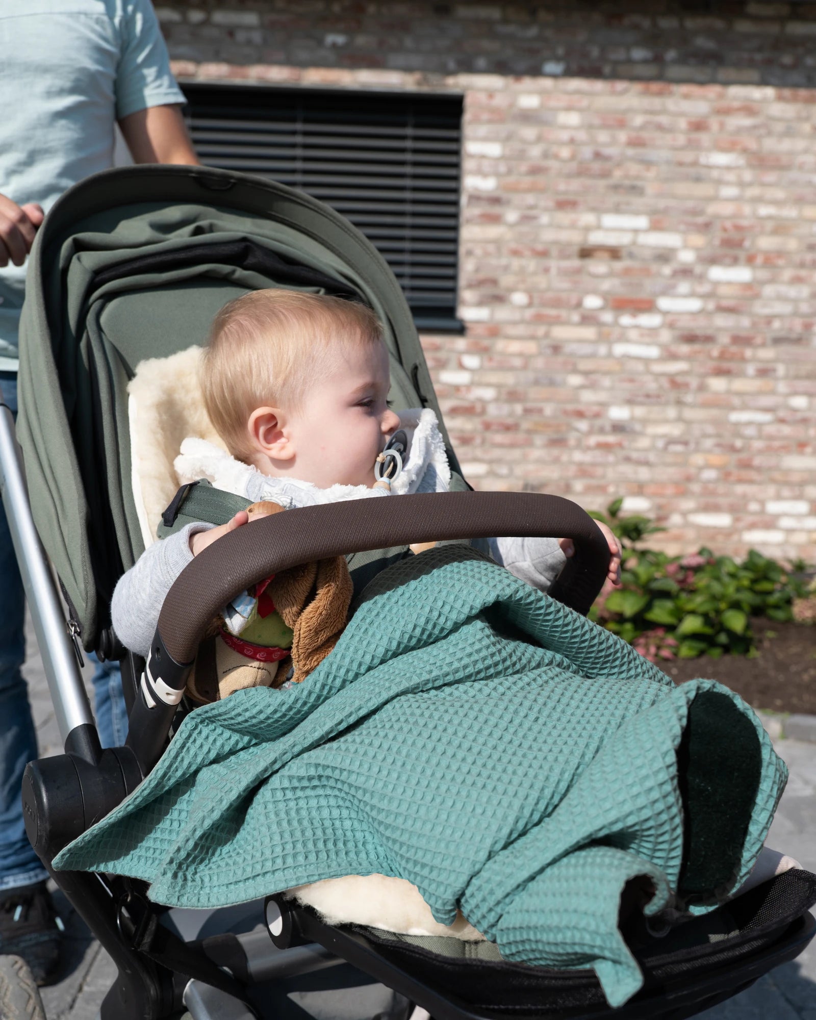 Babydecke SALBEIGRÜN