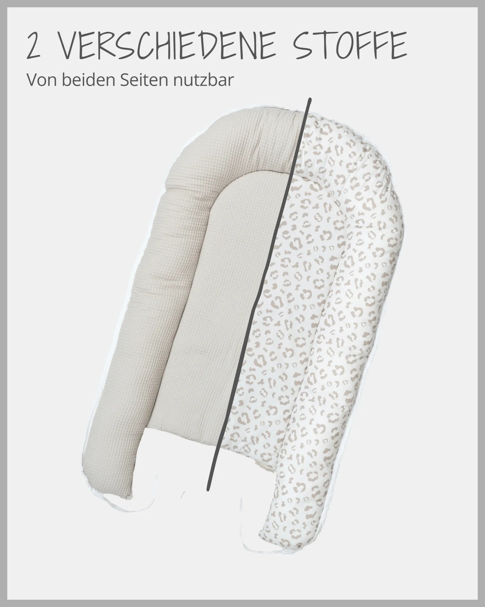 Babynest LEO-ULLENBOOM Baby-Babynest von ULLENBOOM im Design LEO - Weiches Kuschelnest für Zuhause oder als Reisebett - Jetzt online bestellen!-C-5595-WM-LW