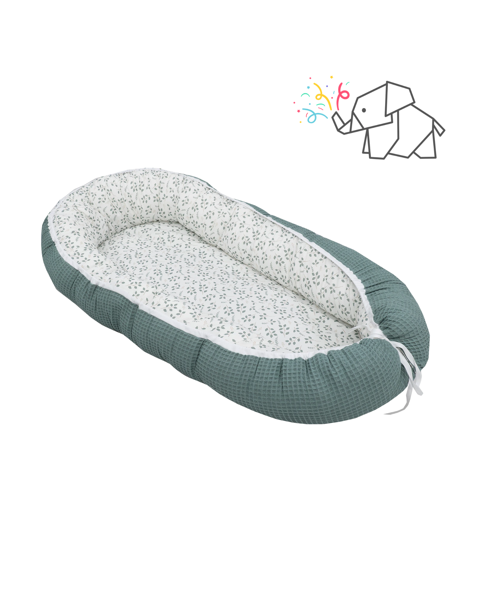 Babynest Floral Grün