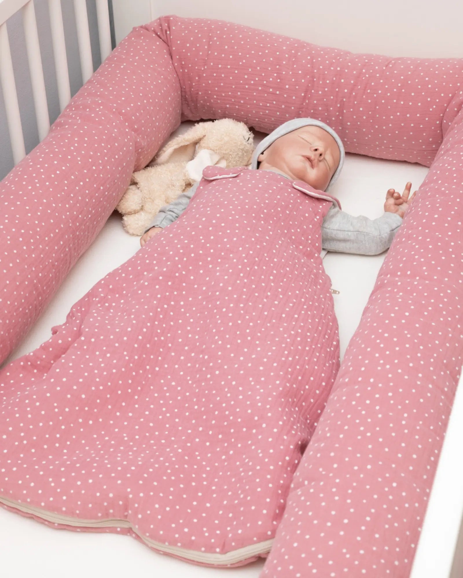 Musselin Rosa - Schlummer Set-Baby Schlummer Set in Musselin Rosa-ULLENBOOM Baby