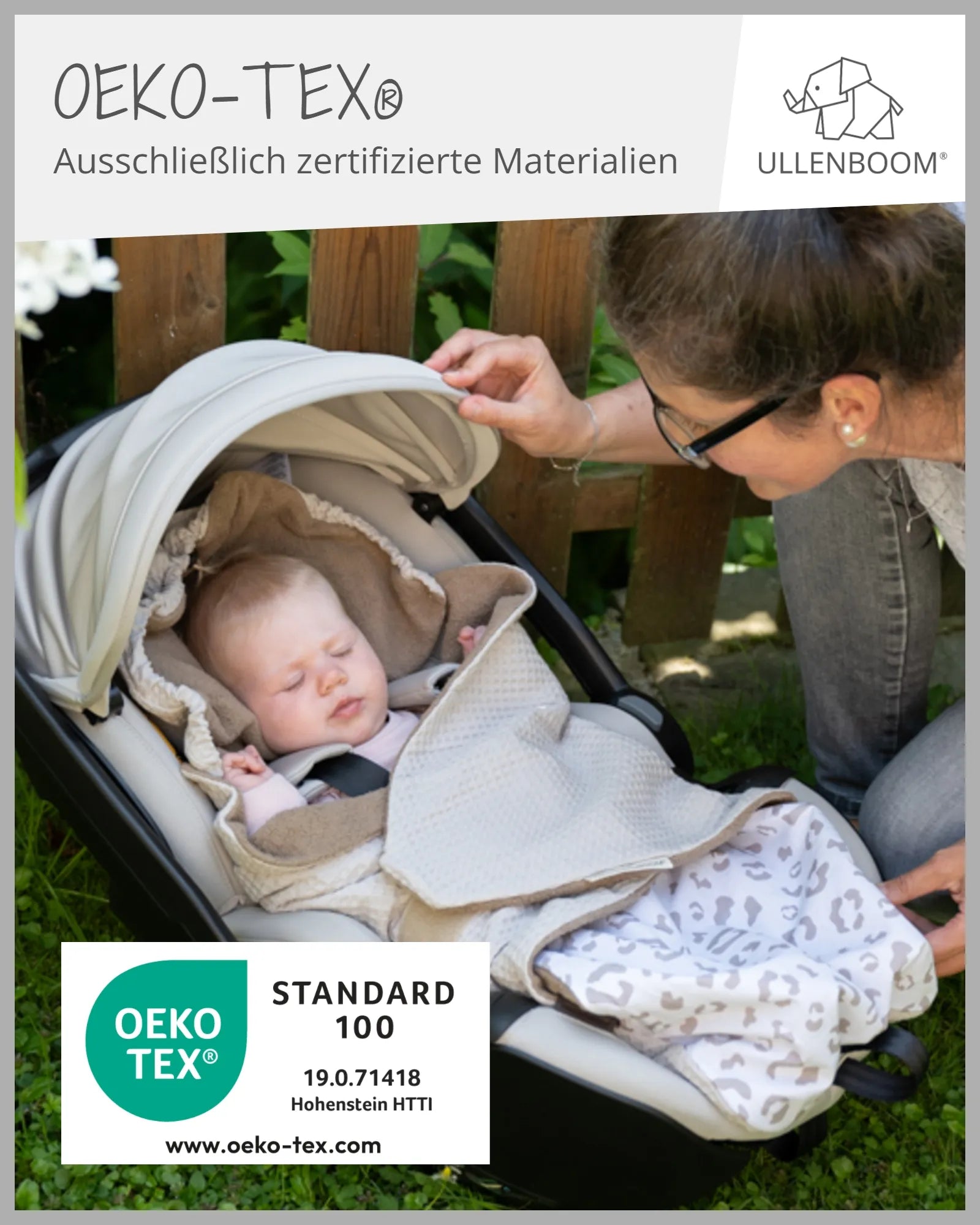 Einschlagdecke LEO-ULLENBOOM Baby-Einschlagdecke von ULLENBOOM im Design LEO ✓ Optimal für Babyschalen ✓ Für Sommer, Herbst, Winter und Frühling geeignet - Jetzt online bestellen!-