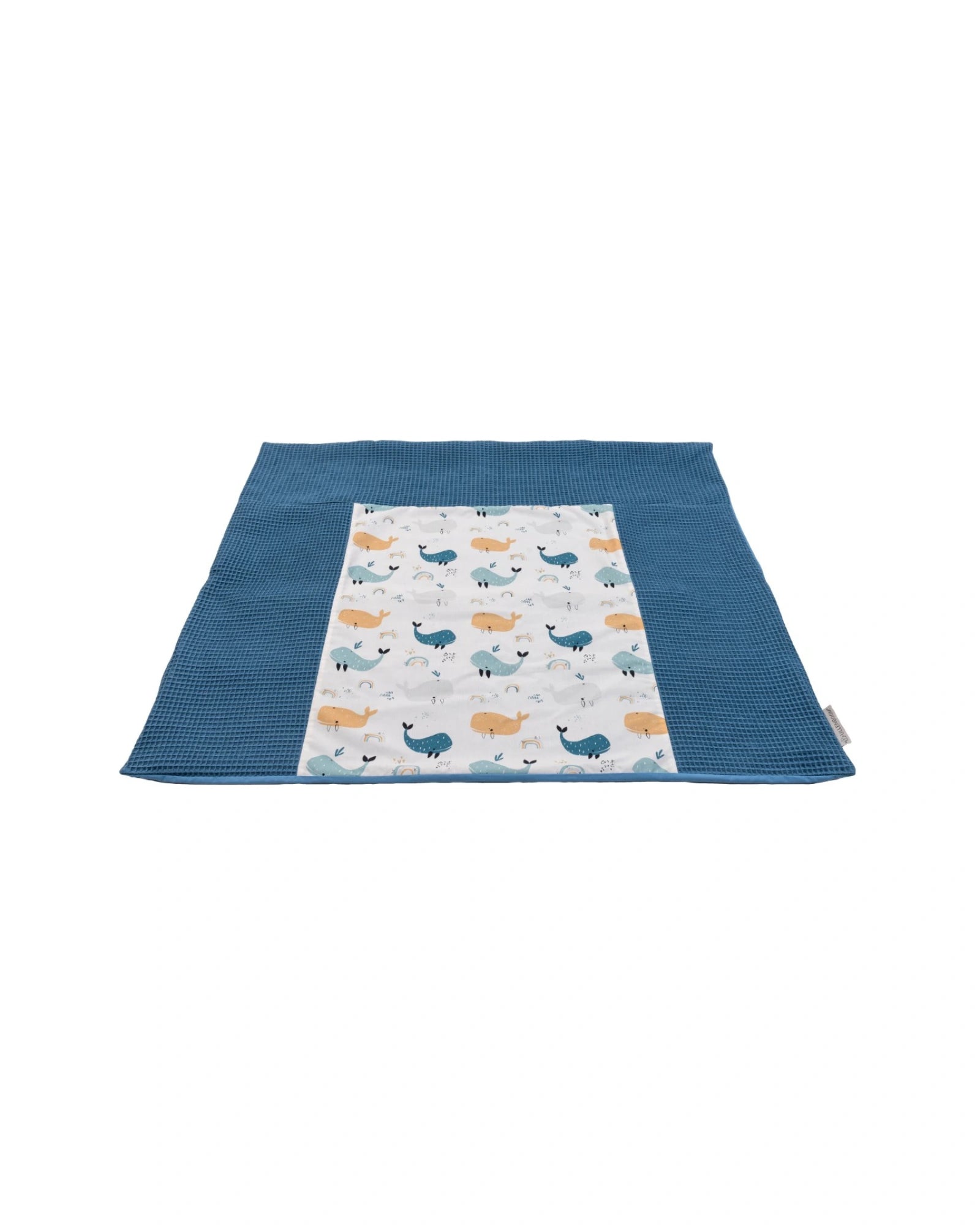 Wickelauflagen-Bezug Blau Wale-ULLENBOOM Baby