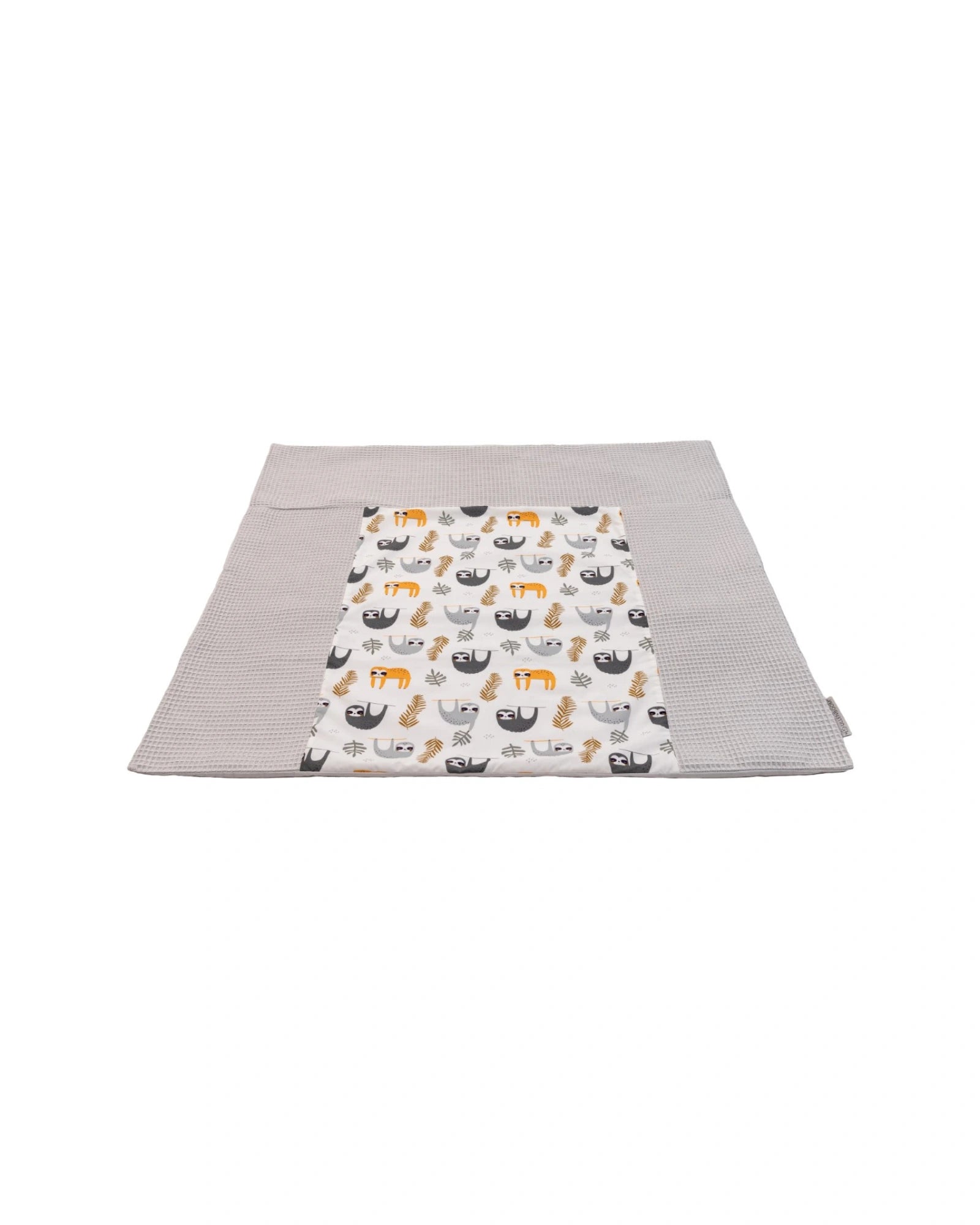 Wickelauflagen-Bezug Grau Faultiere-ULLENBOOM Baby