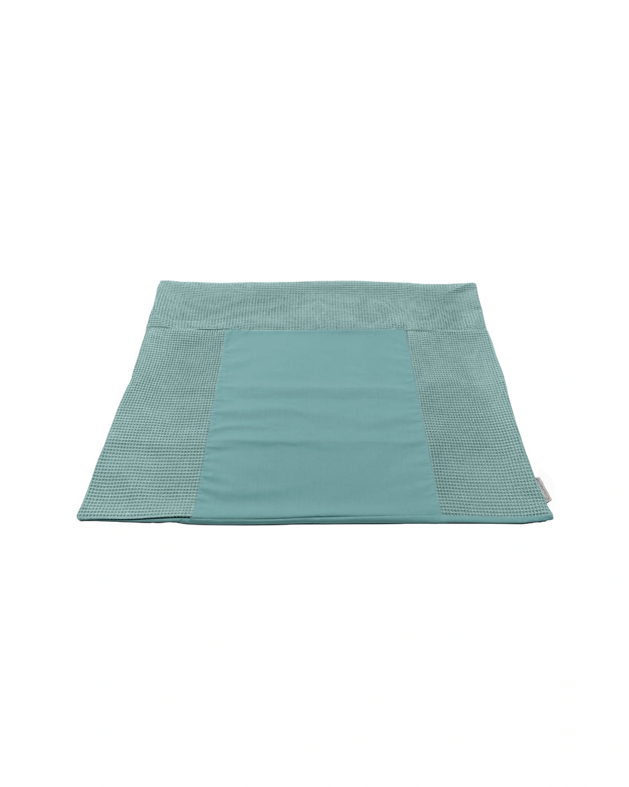 Wickelauflagen-Bezug Waffelpiqué Salbeigrün-ULLENBOOM Baby