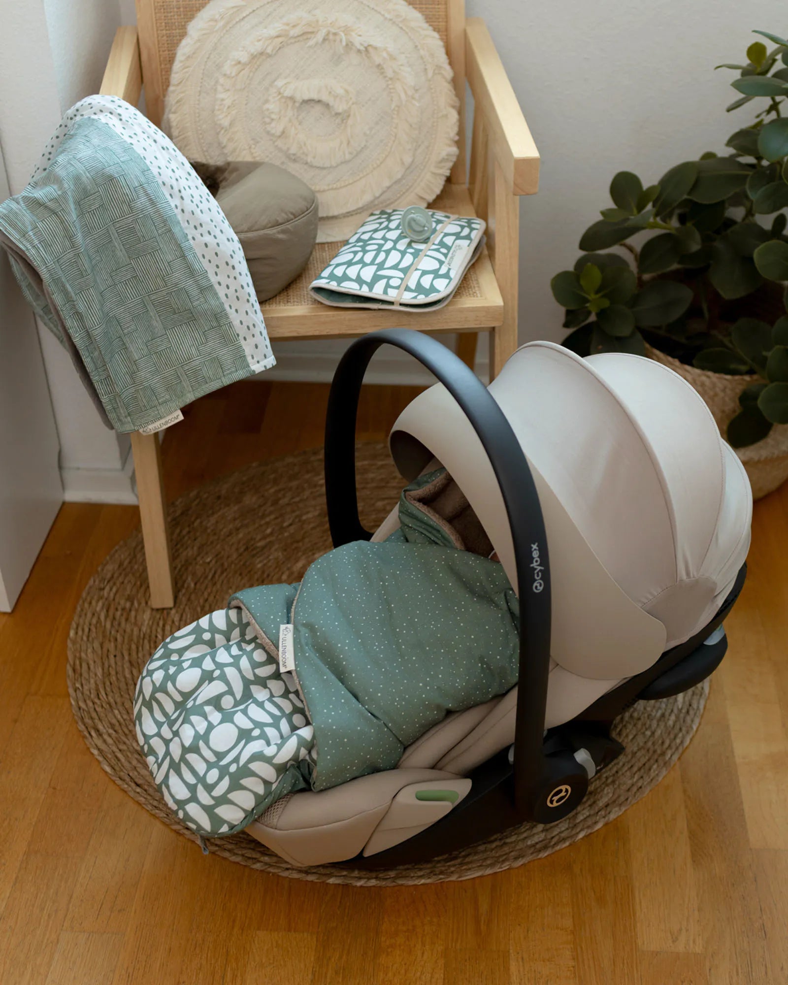 Babydecke Classic Grün-Babydecken-ULLENBOOM Baby