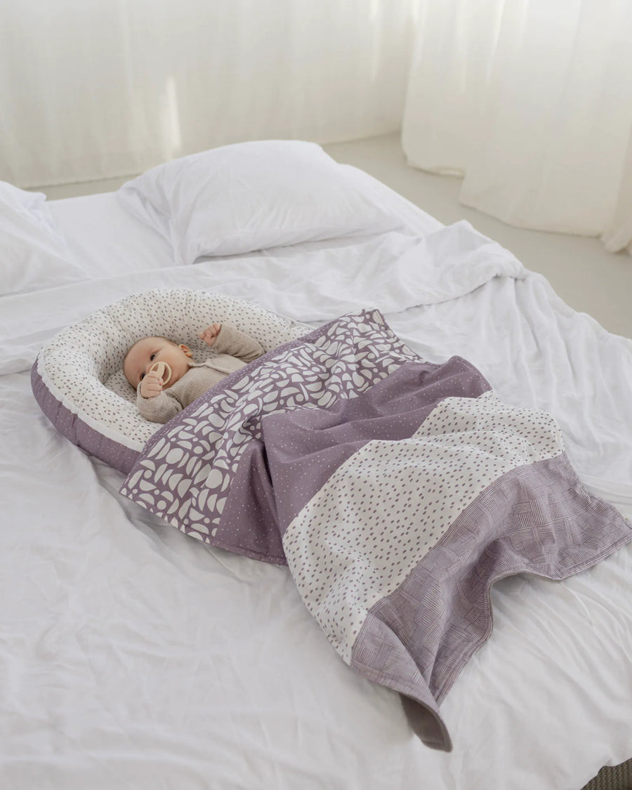 Babydecke Classic Flieder-Babydecken-ULLENBOOM Baby